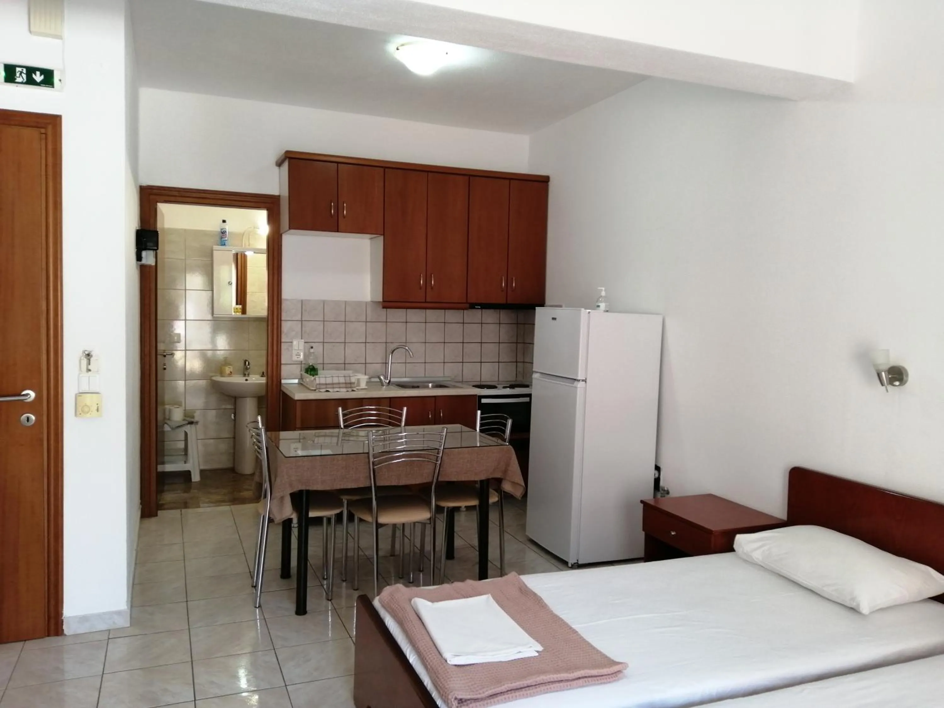 Kitchen or kitchenette in Irini Apartments