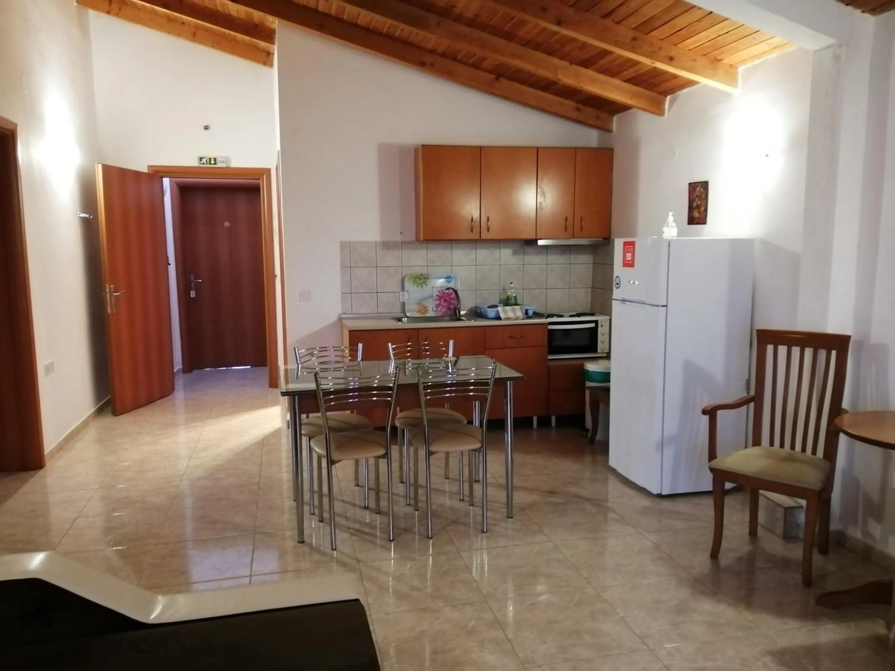 Kitchen or kitchenette in Irini Apartments