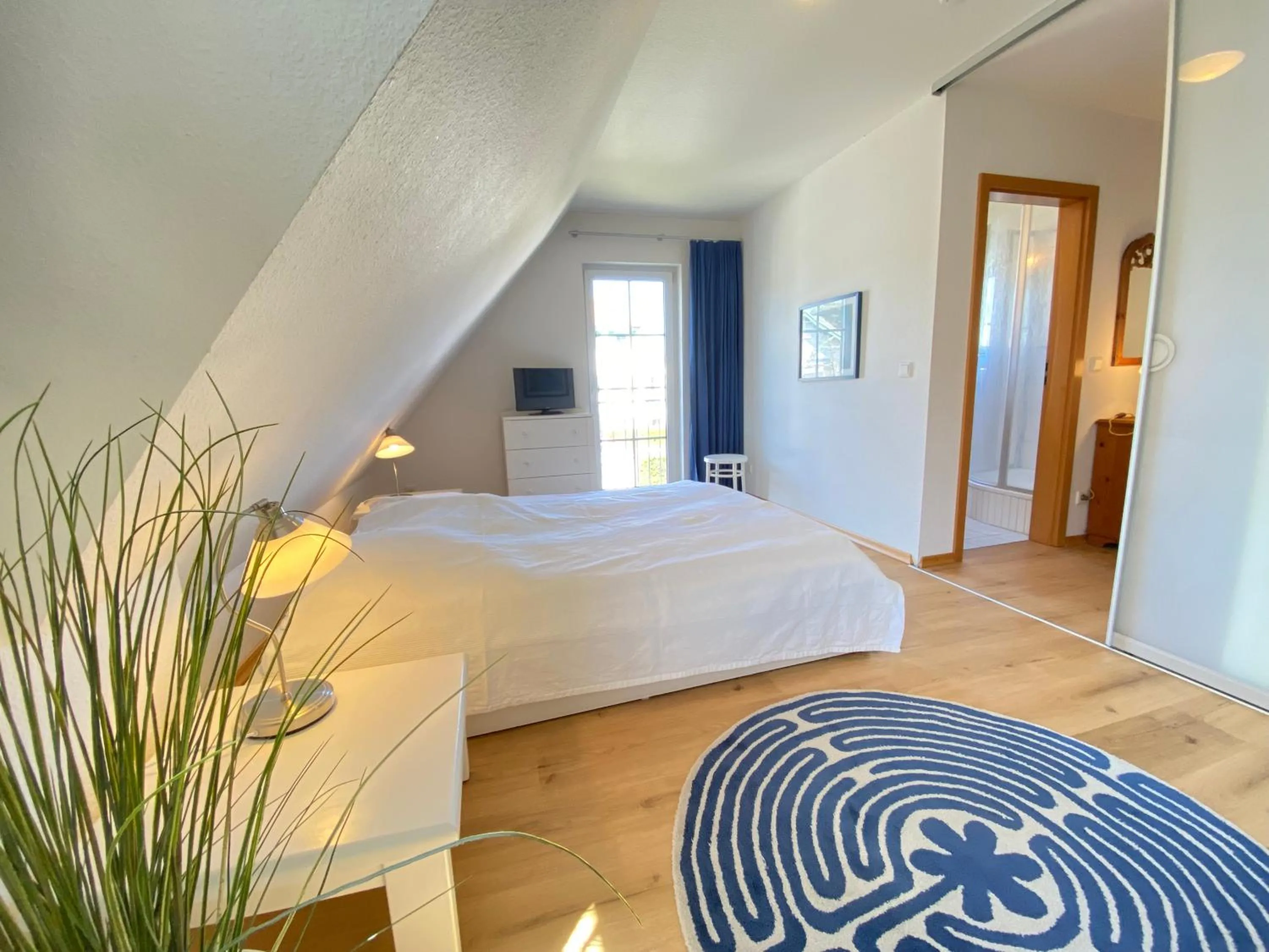 Bed in Dünenresidenz Karlshagen - Ferienwohnung Lindenweg 8b