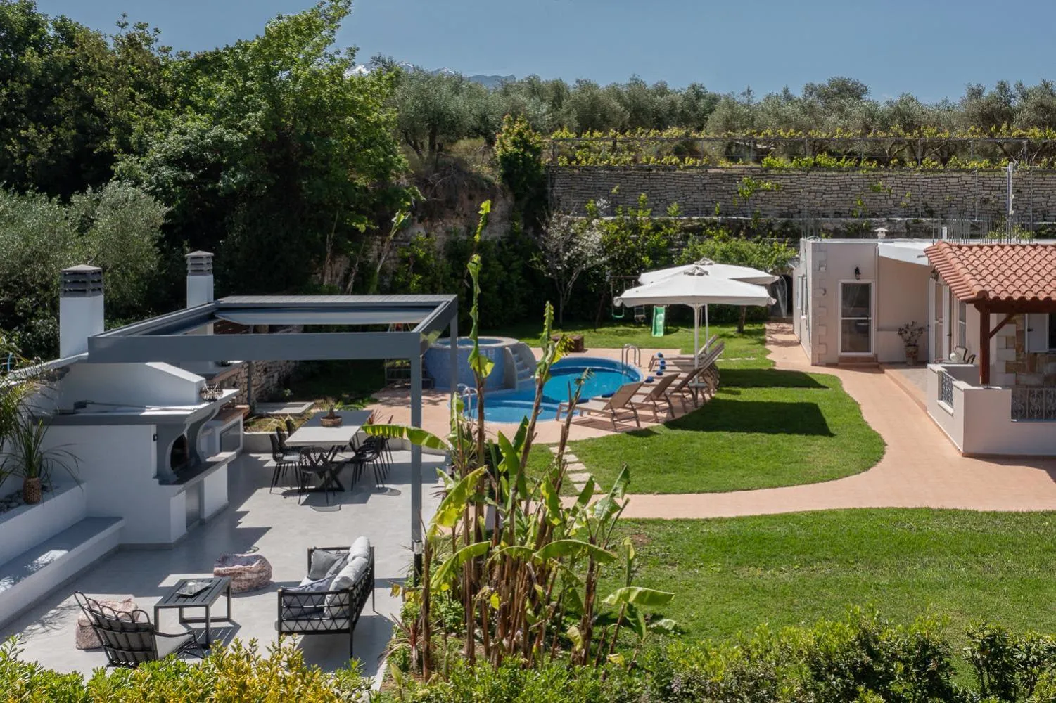 Garden in Lilium Villa, a Family Nature Escape with Pool, By ThinkVilla