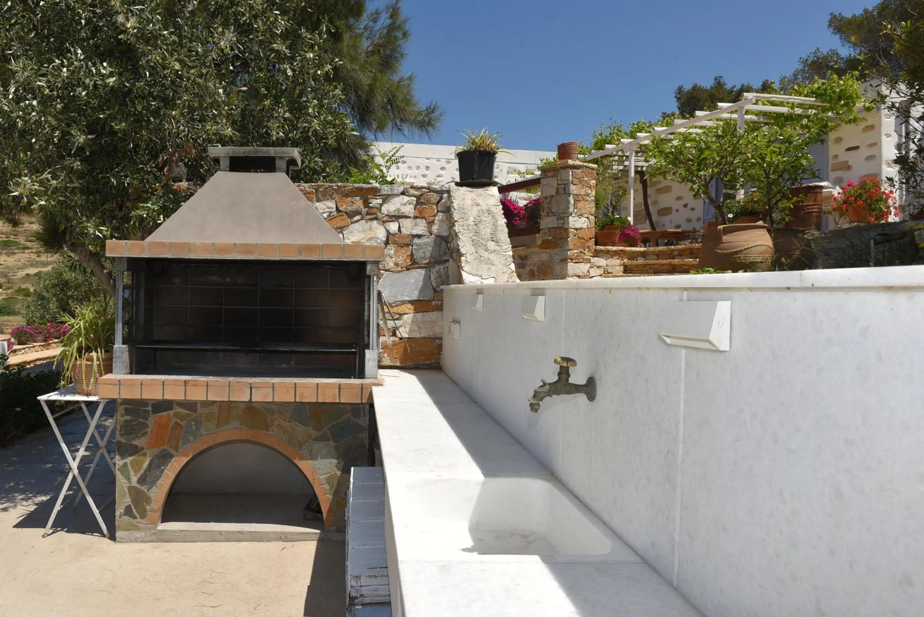 BBQ facilities in Good Life Greece Eco Villas