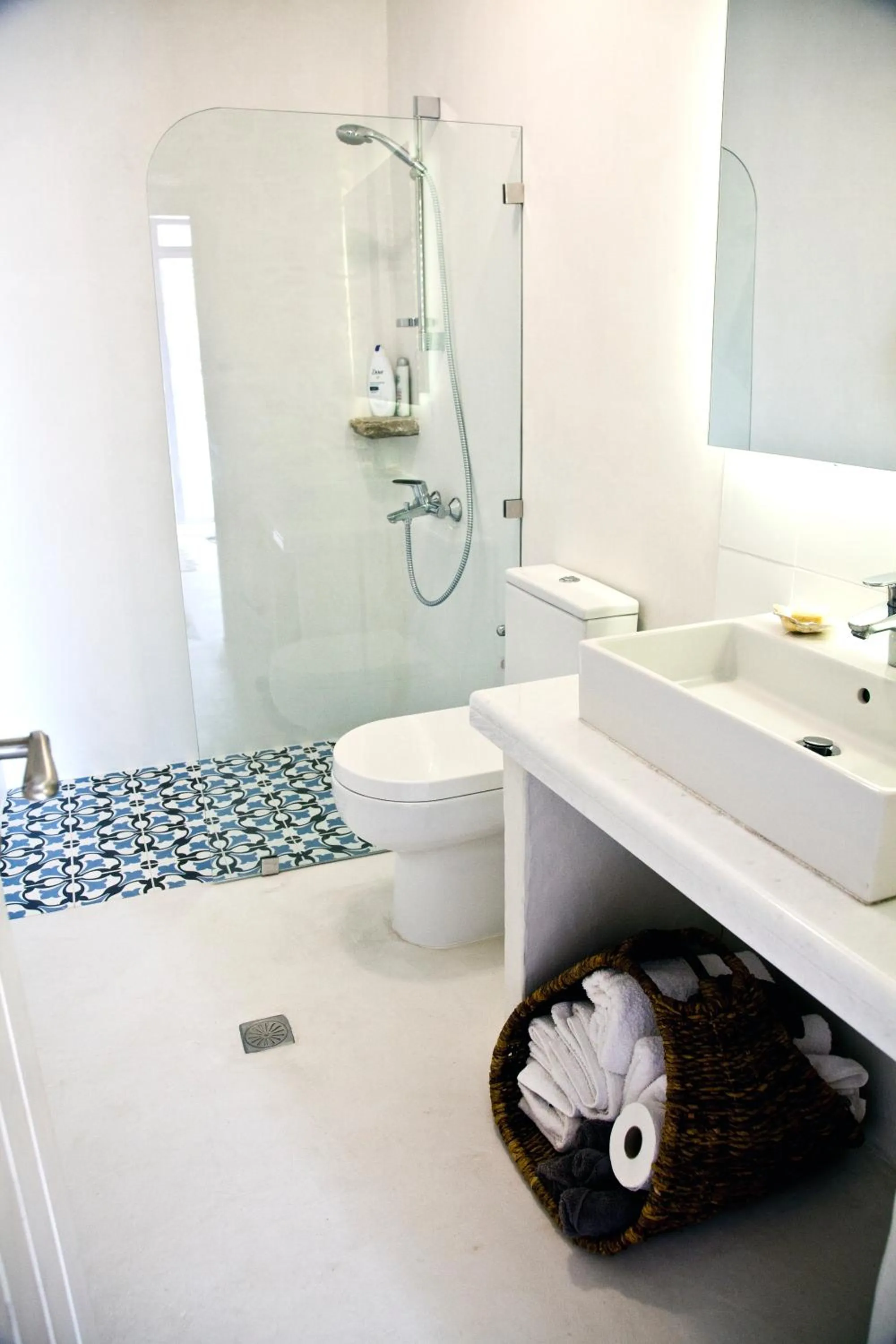 Shower in Good Life Greece Eco Villas