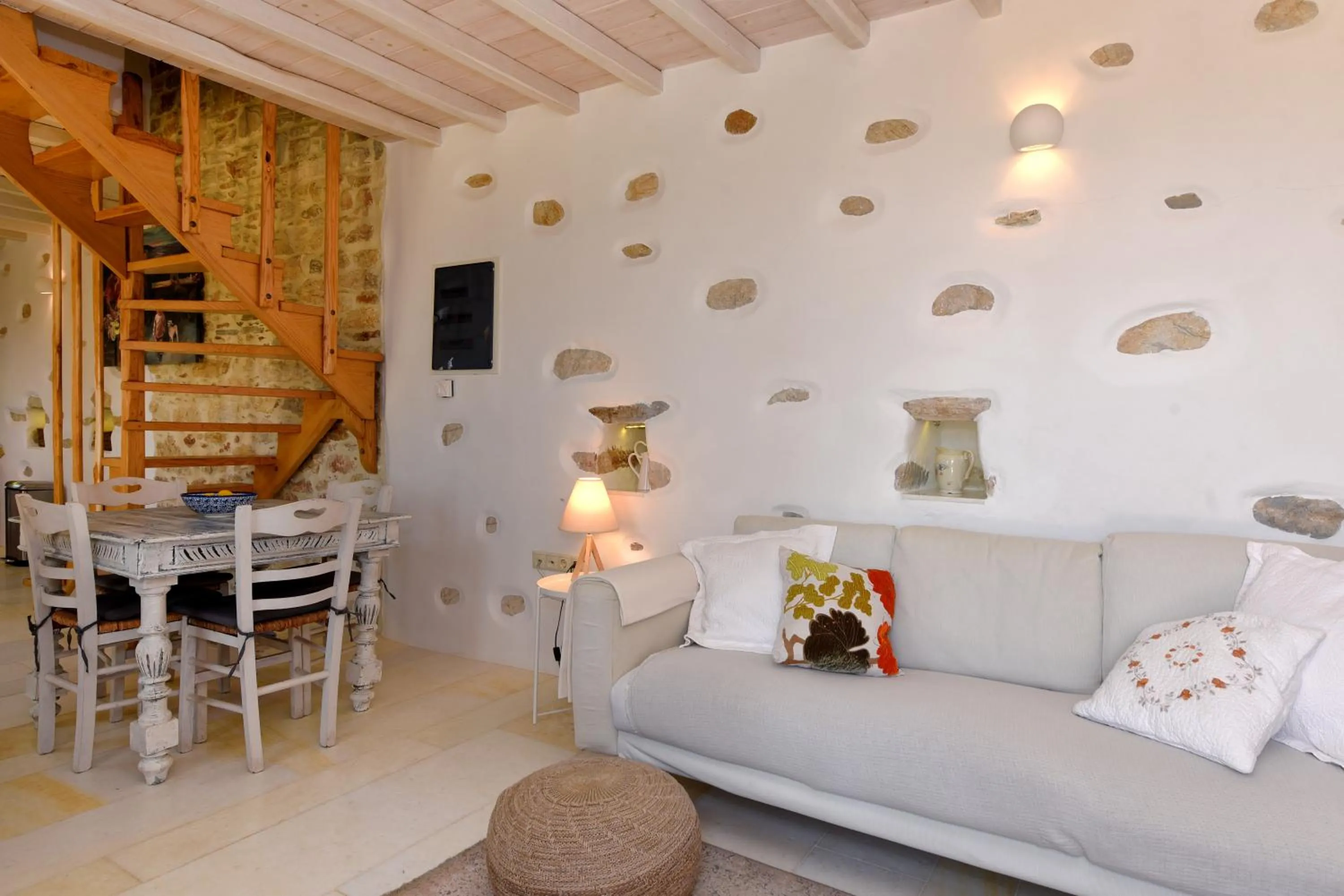 Living room in Good Life Greece Eco Villas