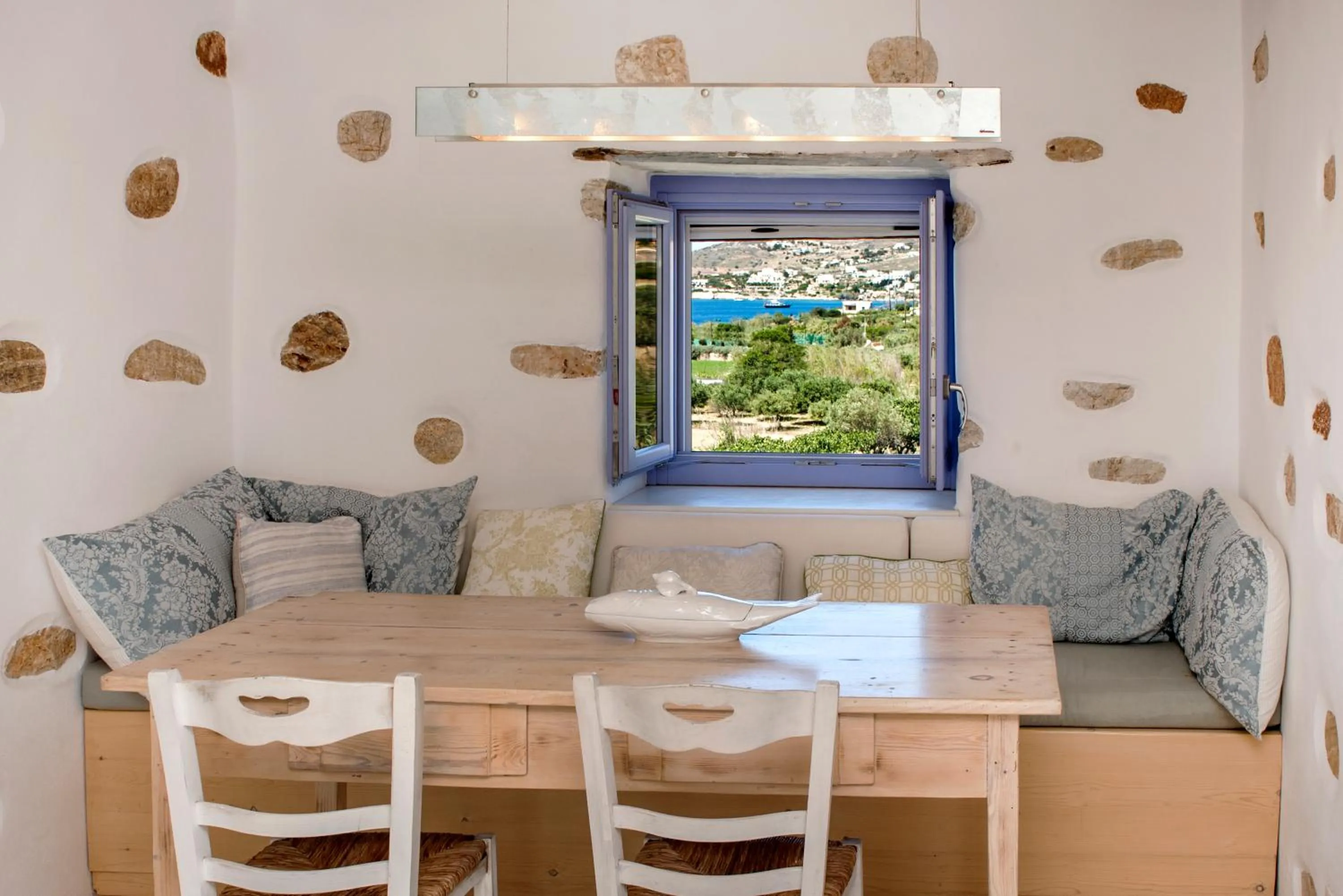 Living room in Good Life Greece Eco Villas