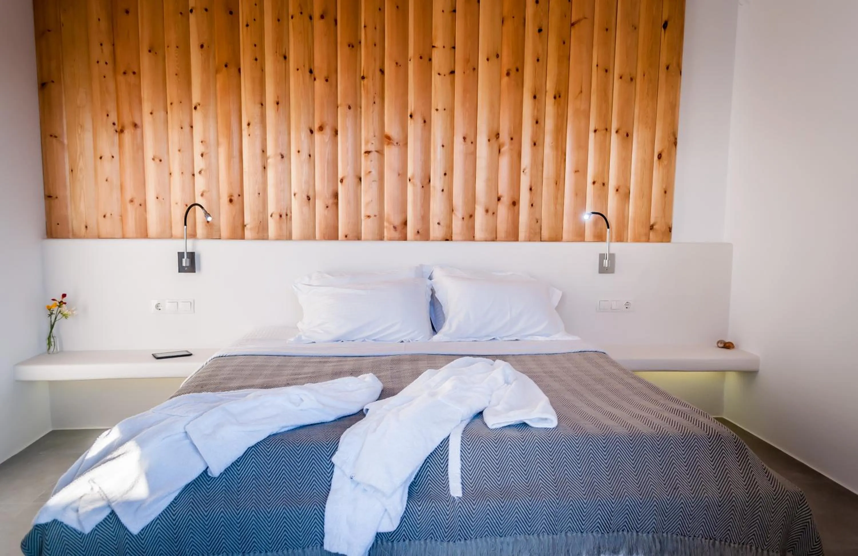 Bed in Vilos Suites