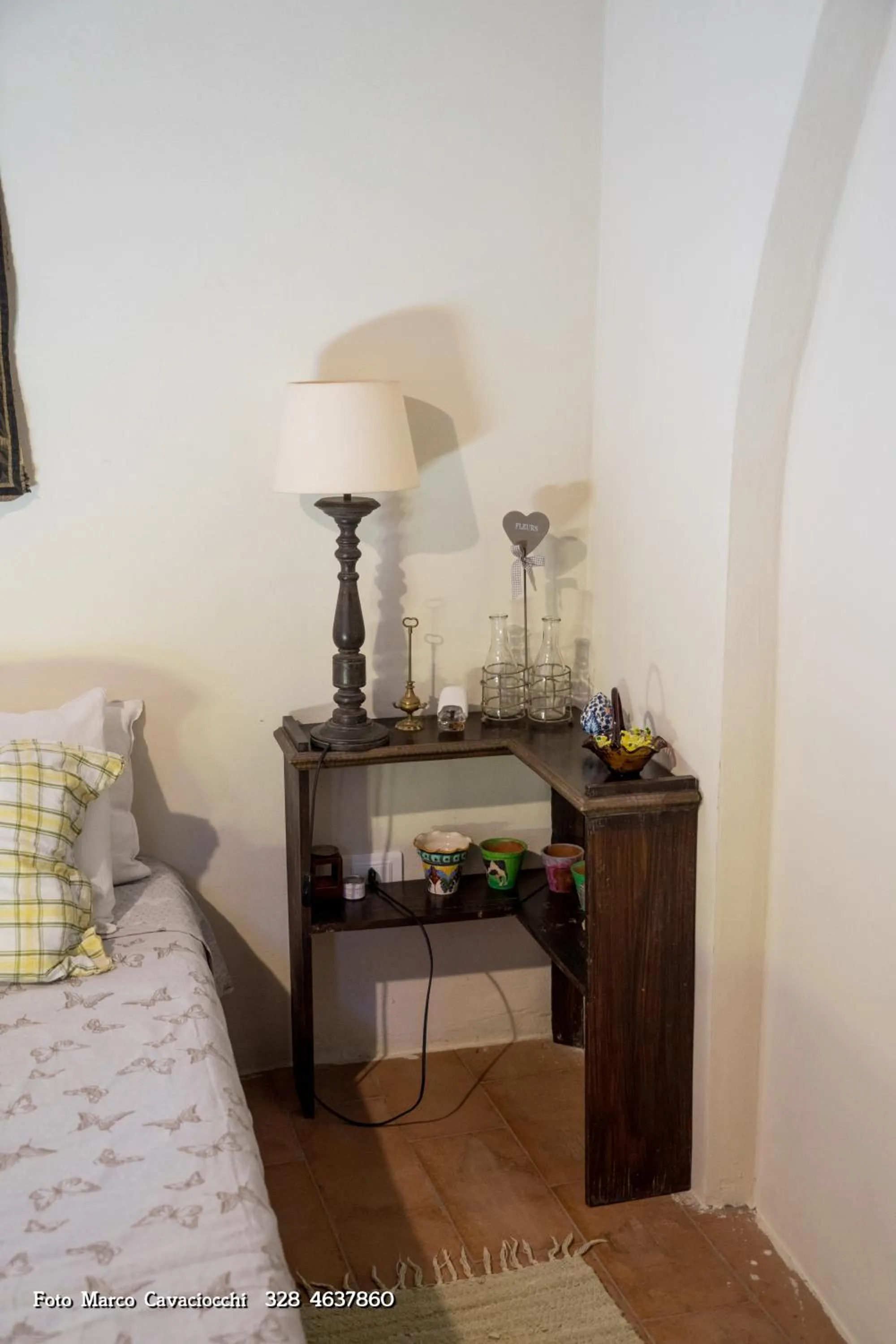 Decorative detail, Bed in Il Bosso di Toscana