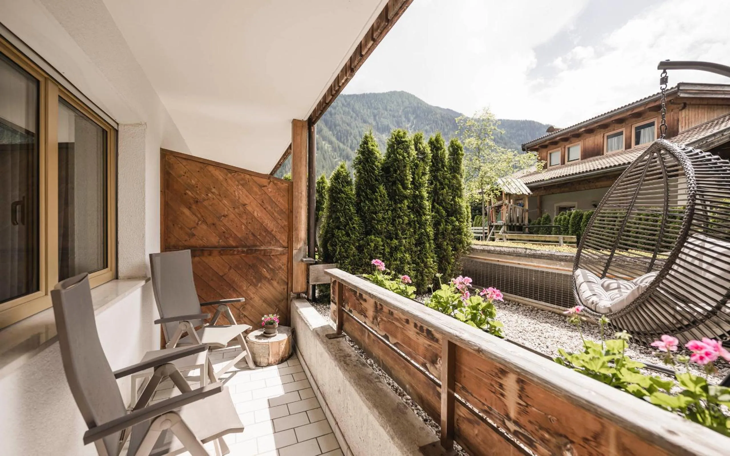 Balcony/Terrace in Familienhotel Viktoria