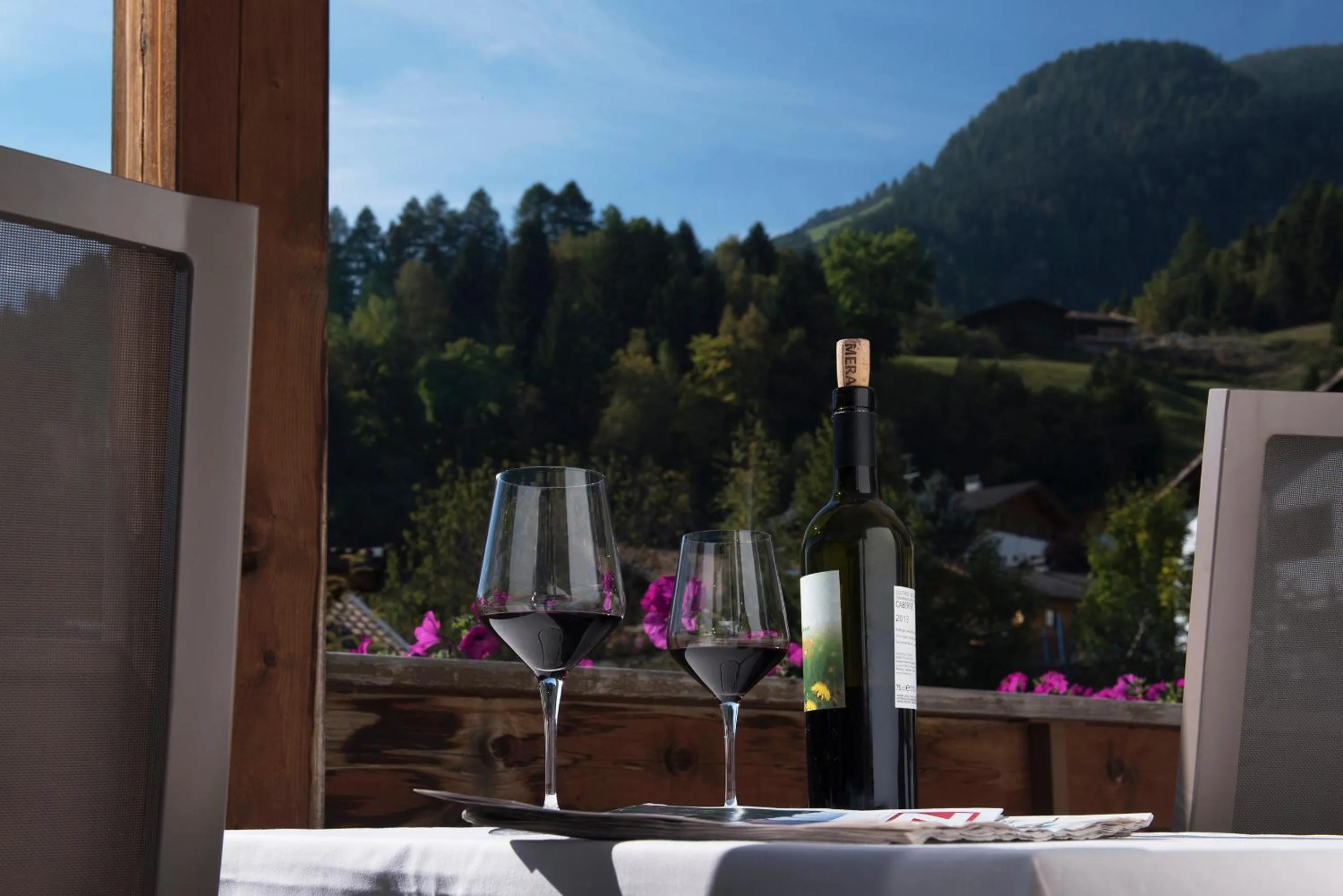 Garden view in Familienhotel Viktoria