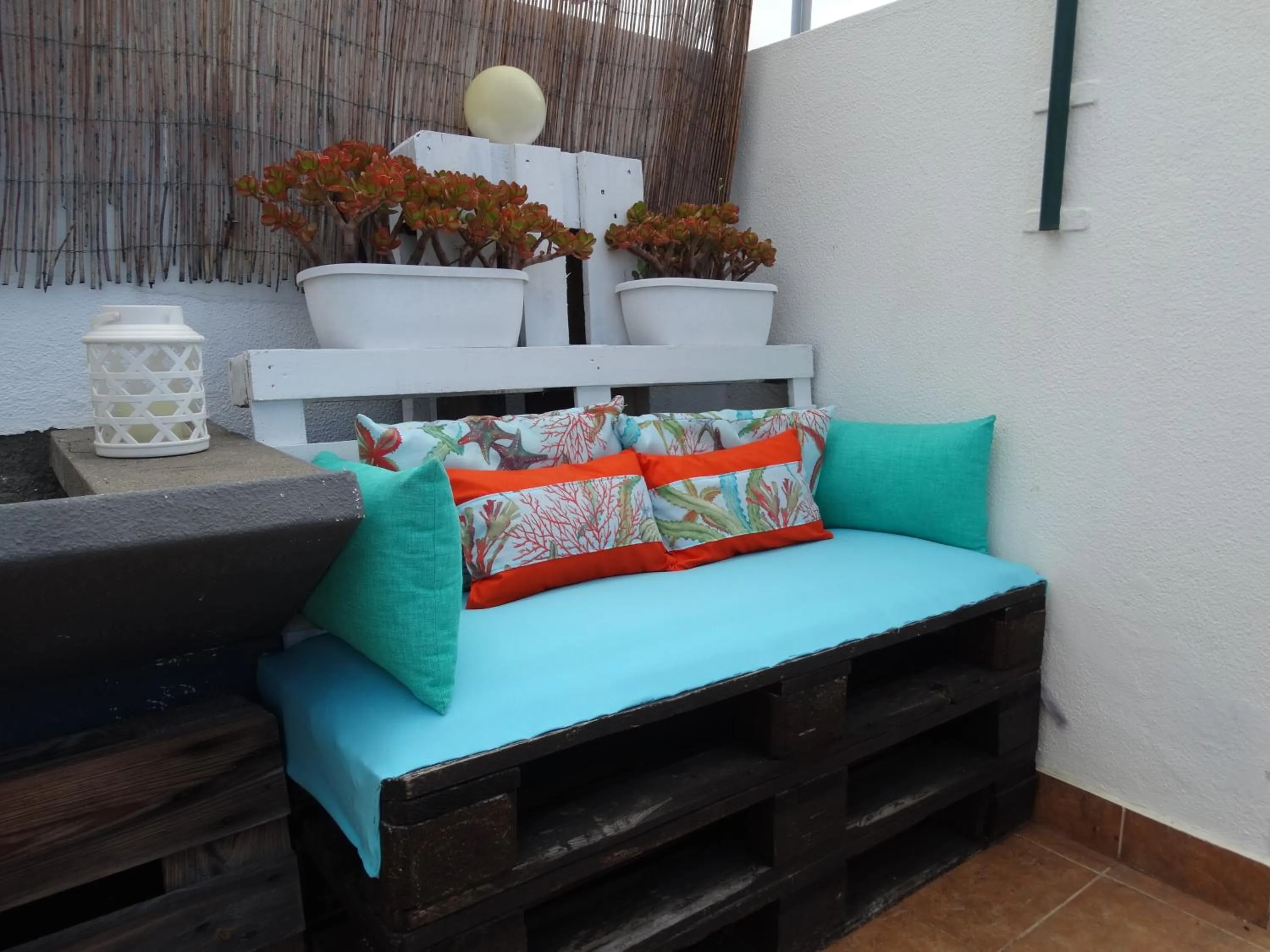 Balcony/Terrace, Bed in Barreirinha Funcho House