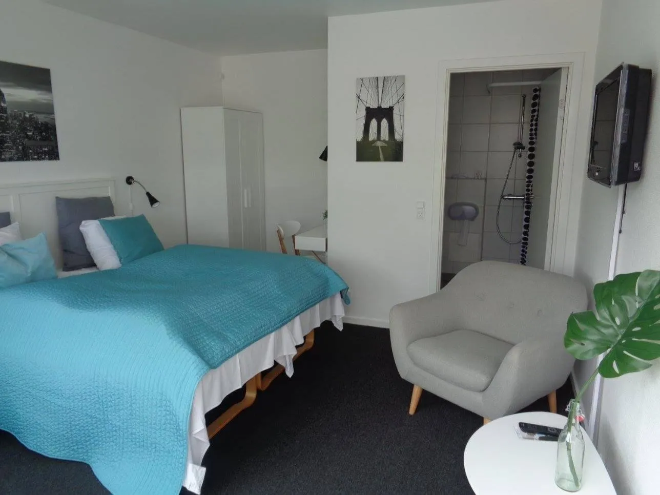 Bed in Hotel St. Binderup