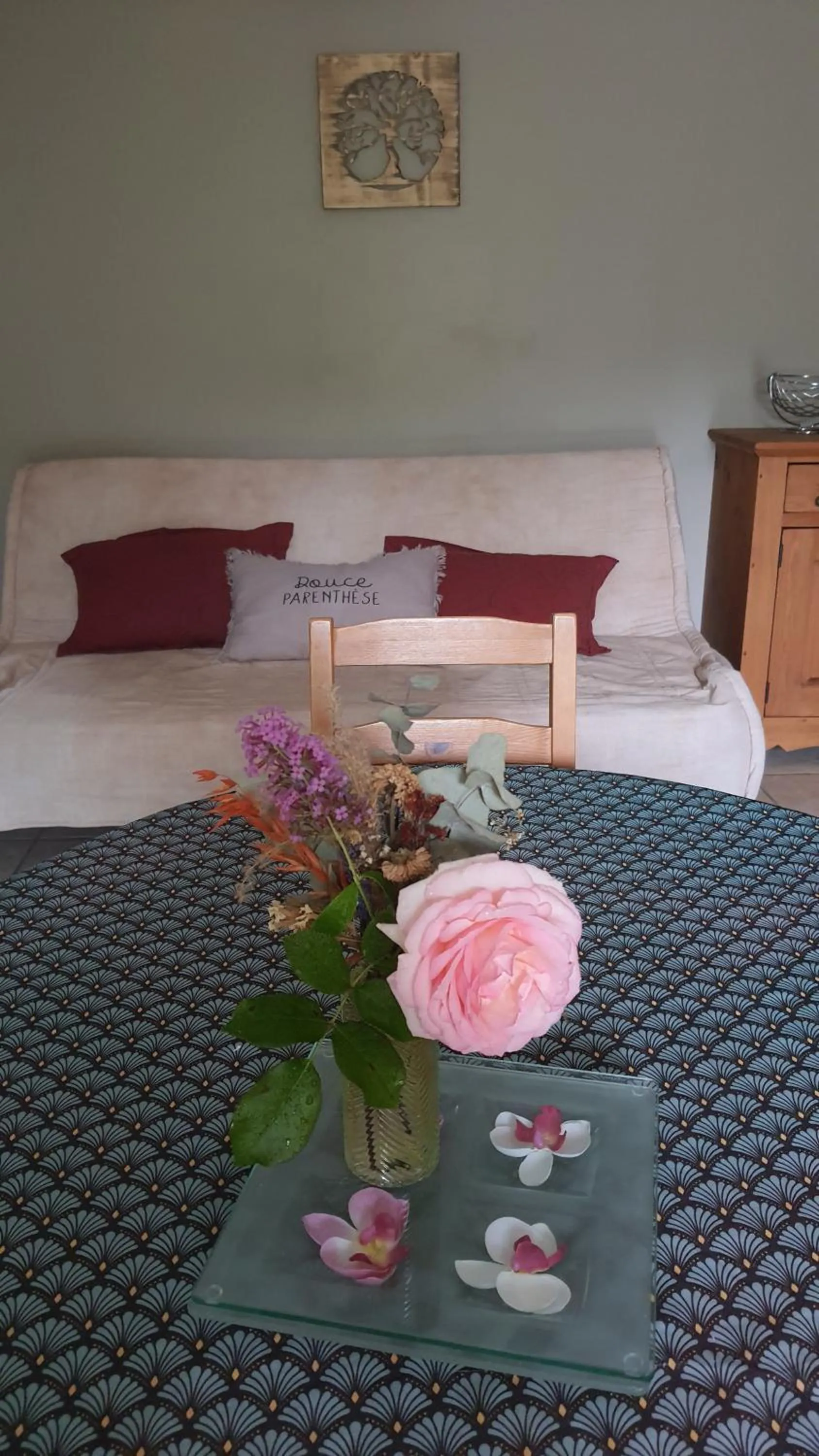 Living room in La Parenthèse - Gîte de la Sittelle