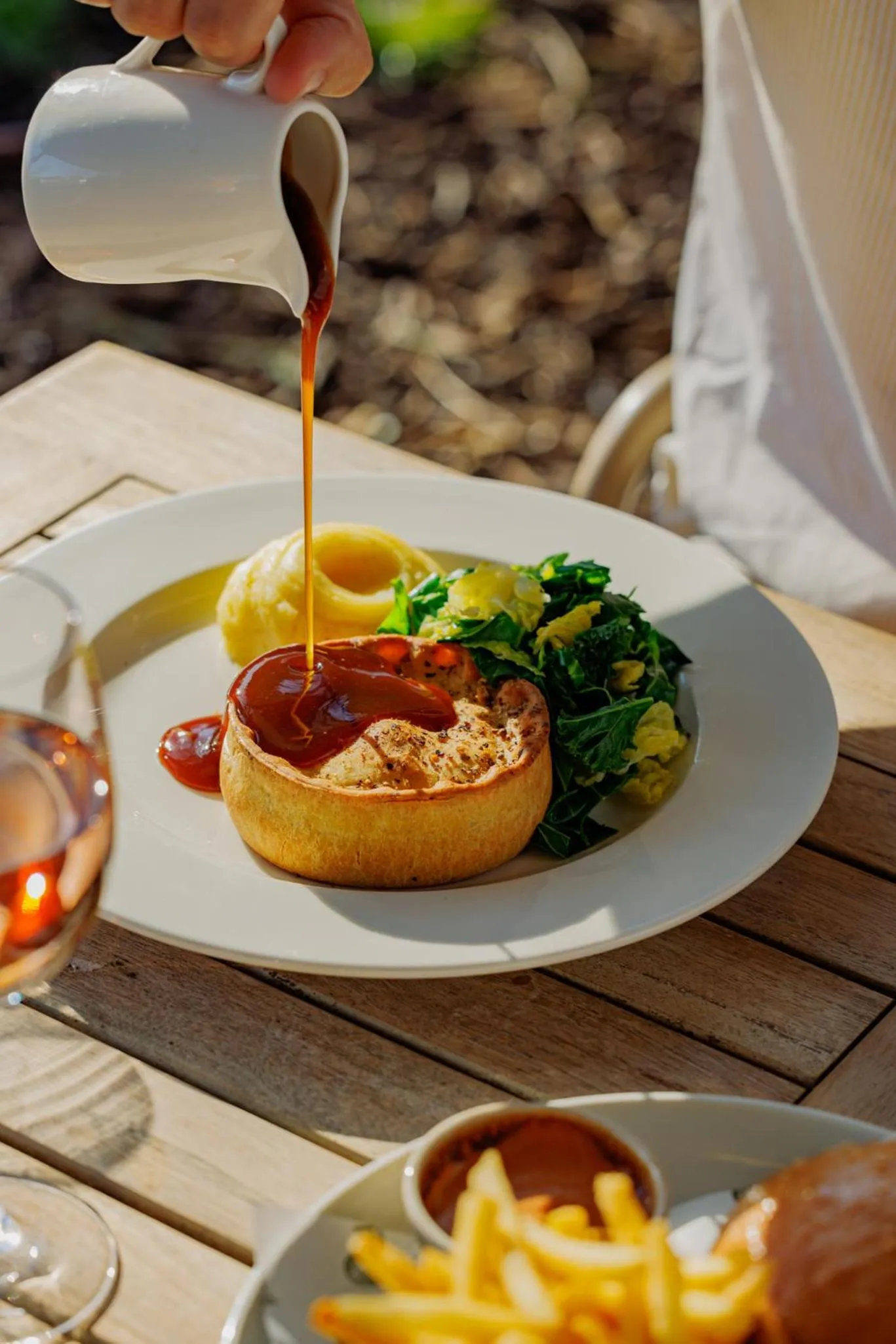 Food close-up in The Rose and Crown