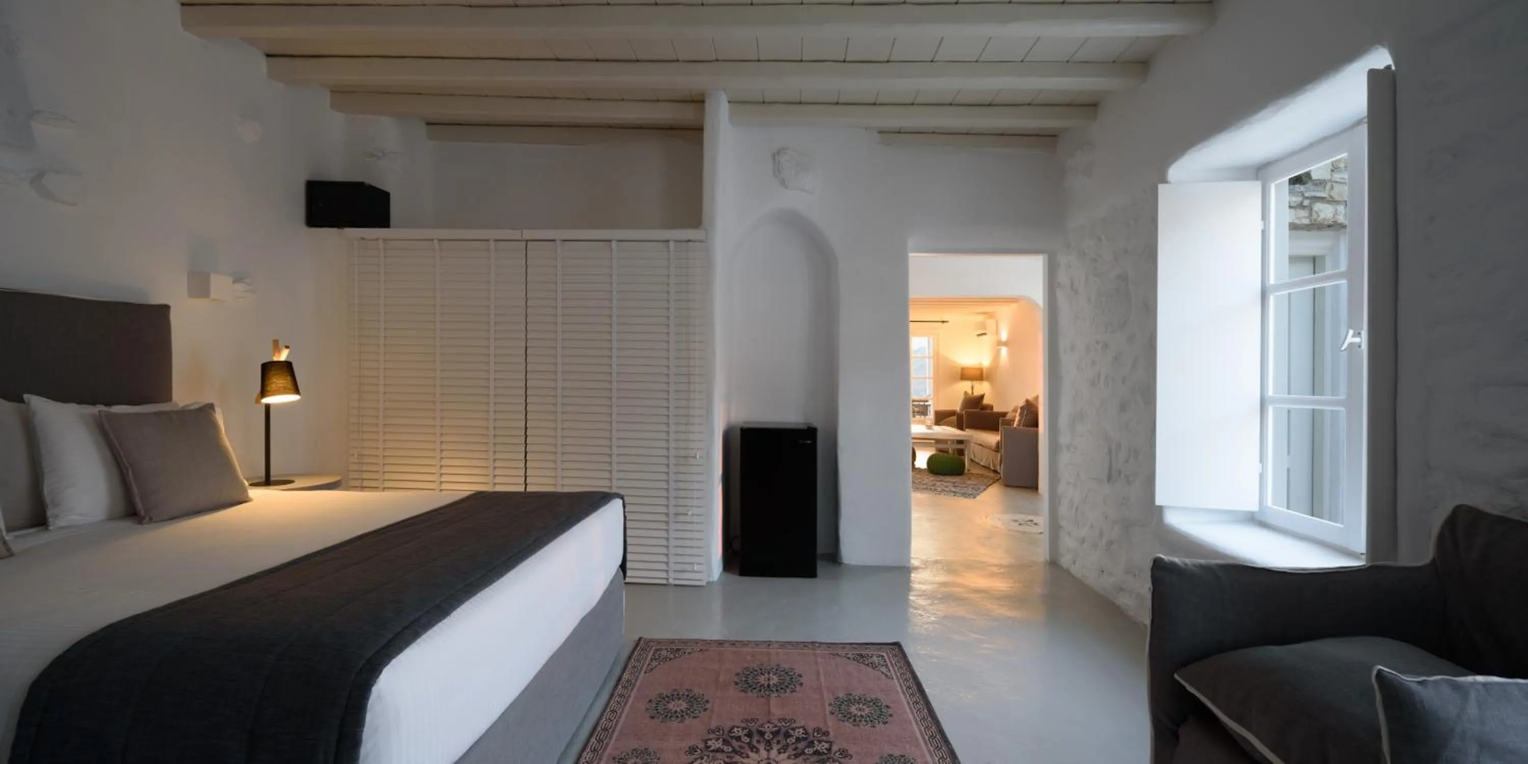Bedroom, Bed in Cova Mykonos Suites