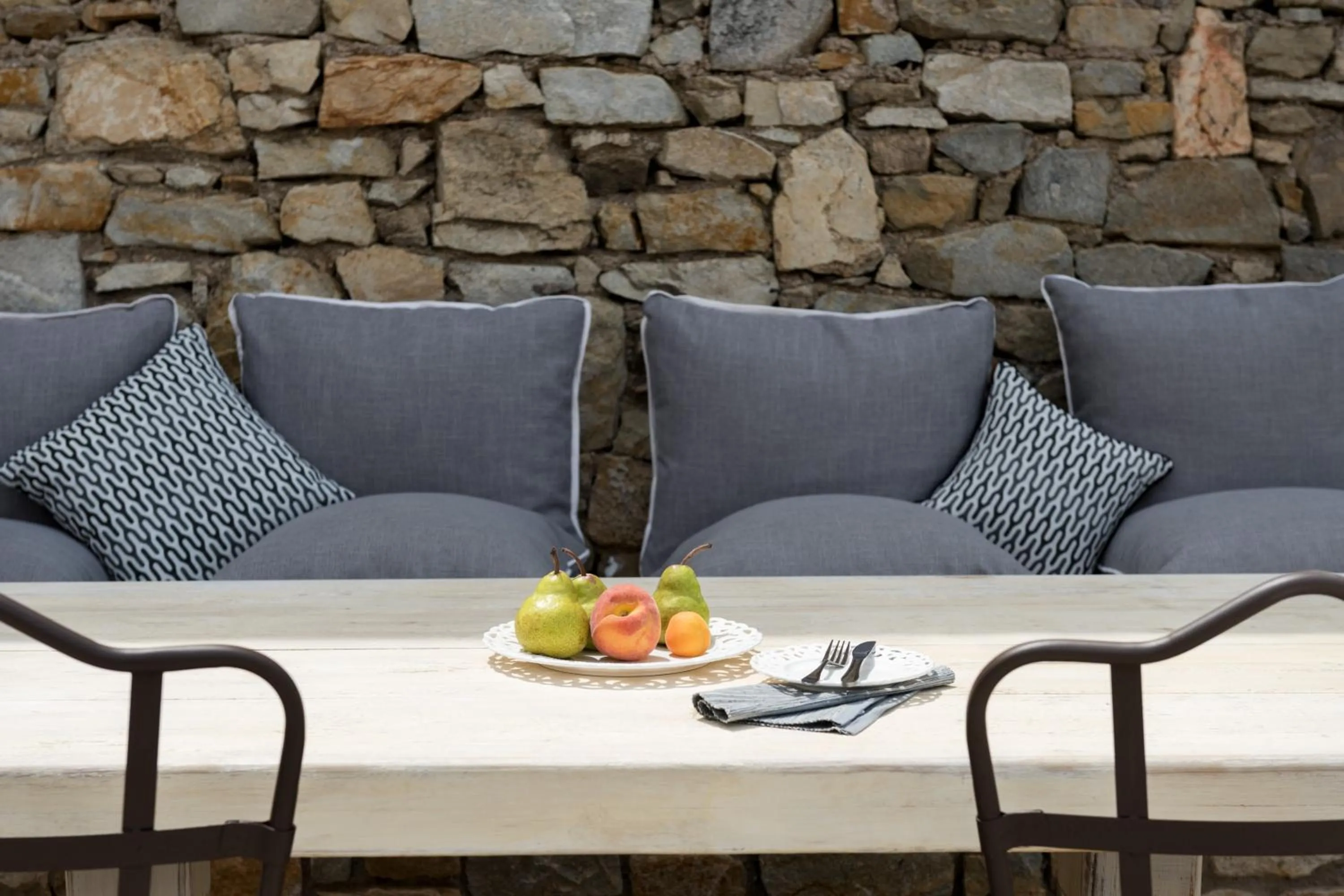 Patio in Cova Mykonos Suites