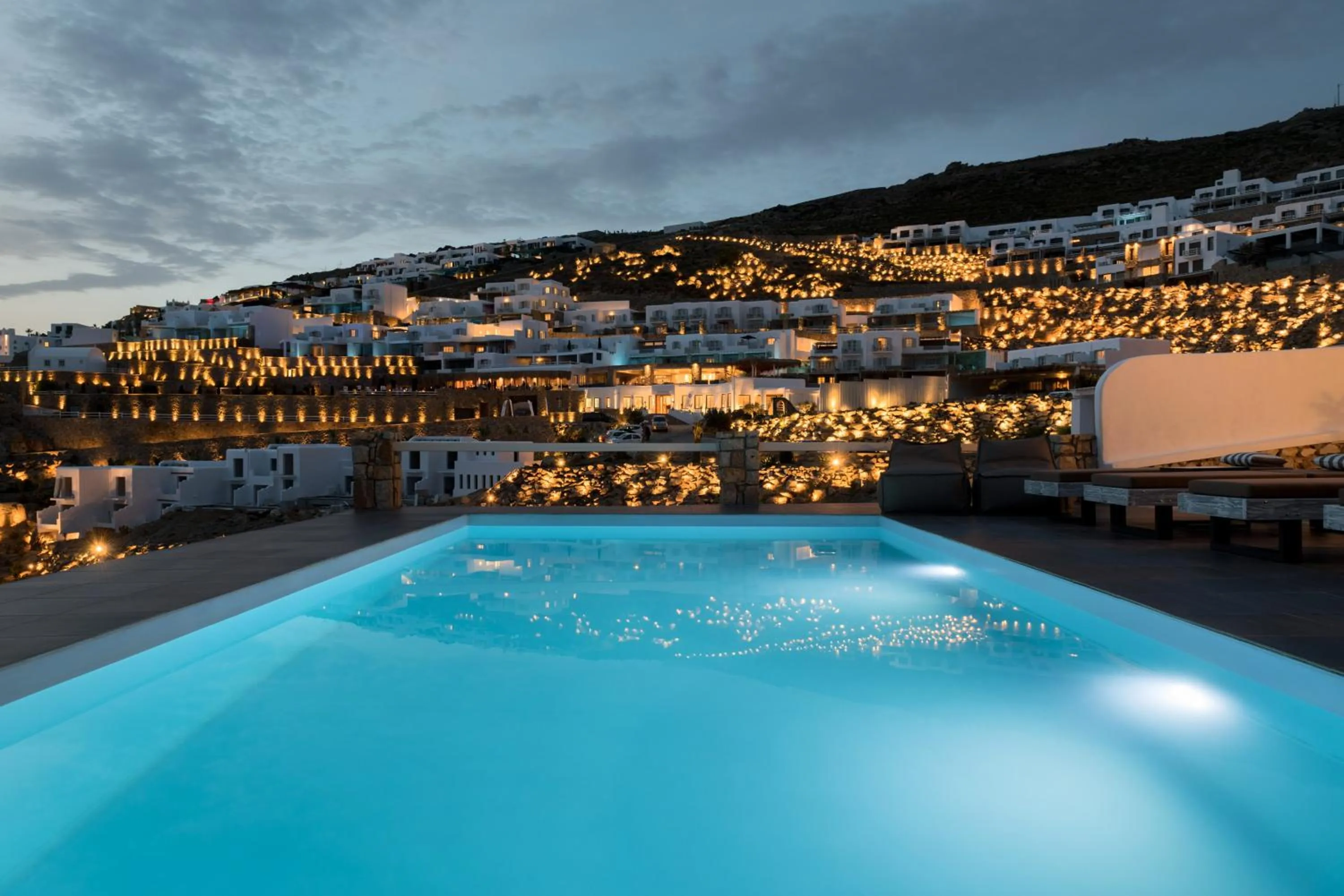 Swimming pool in Cova Mykonos Suites