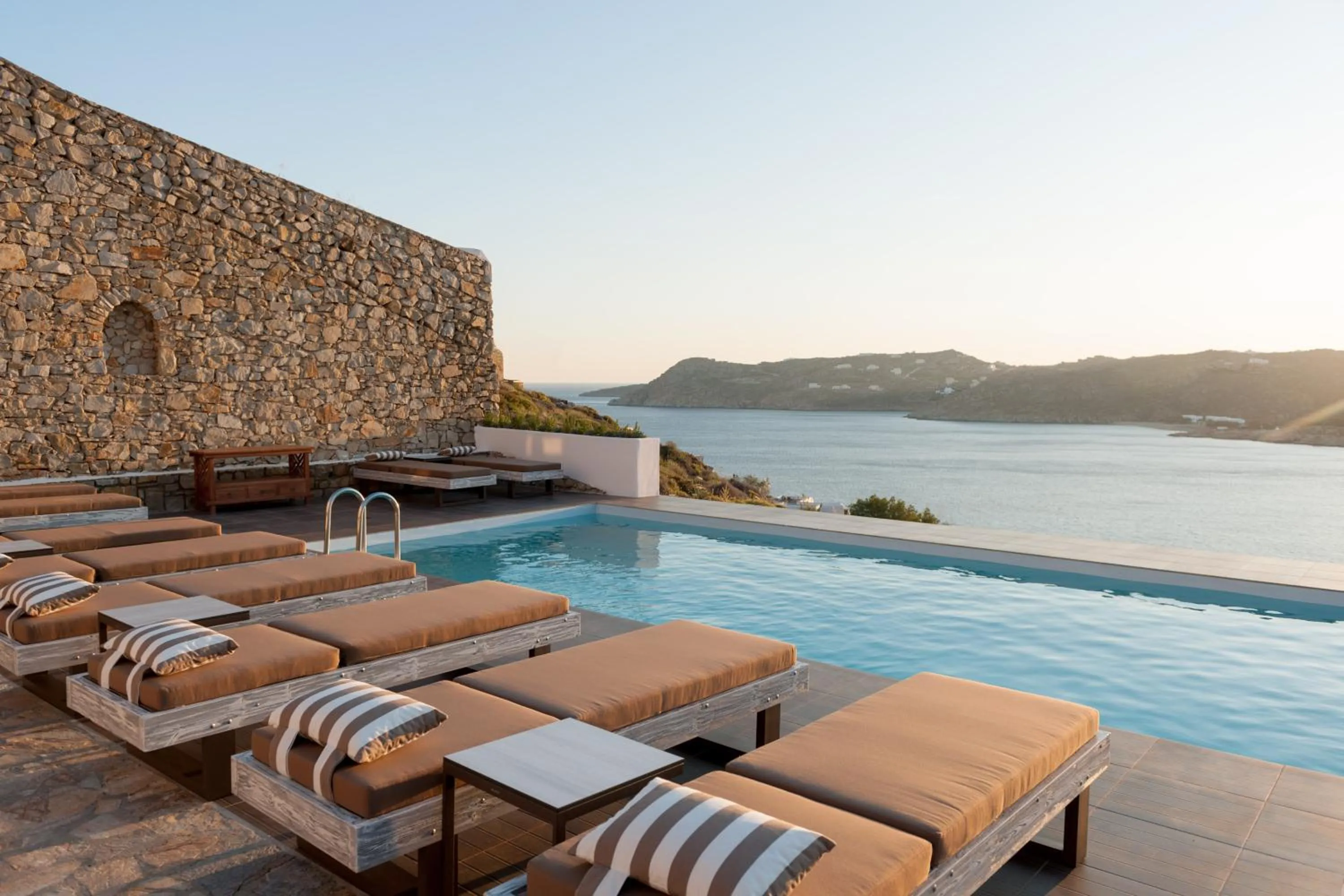 Swimming pool in Cova Mykonos Suites