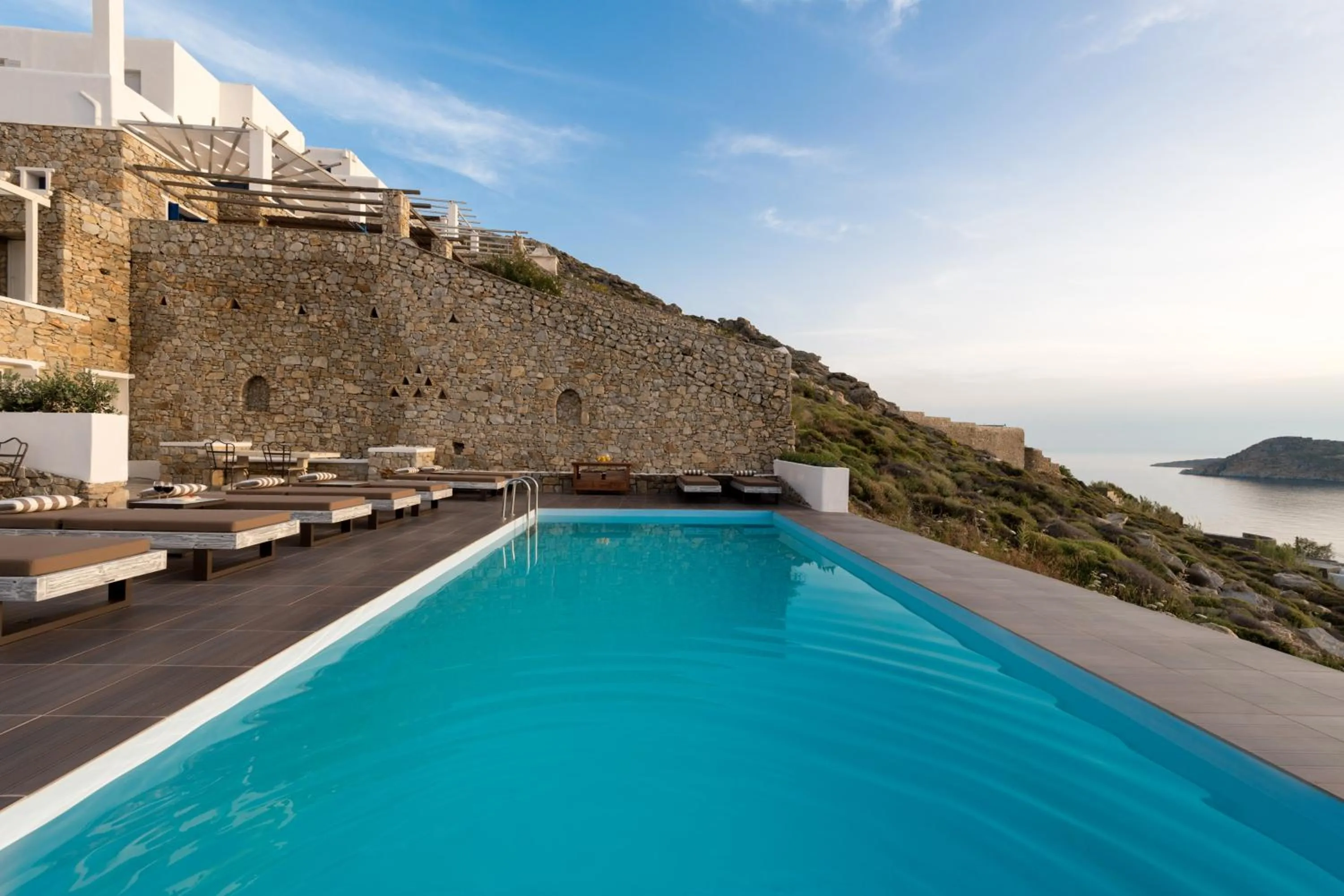 Swimming pool in Cova Mykonos Suites