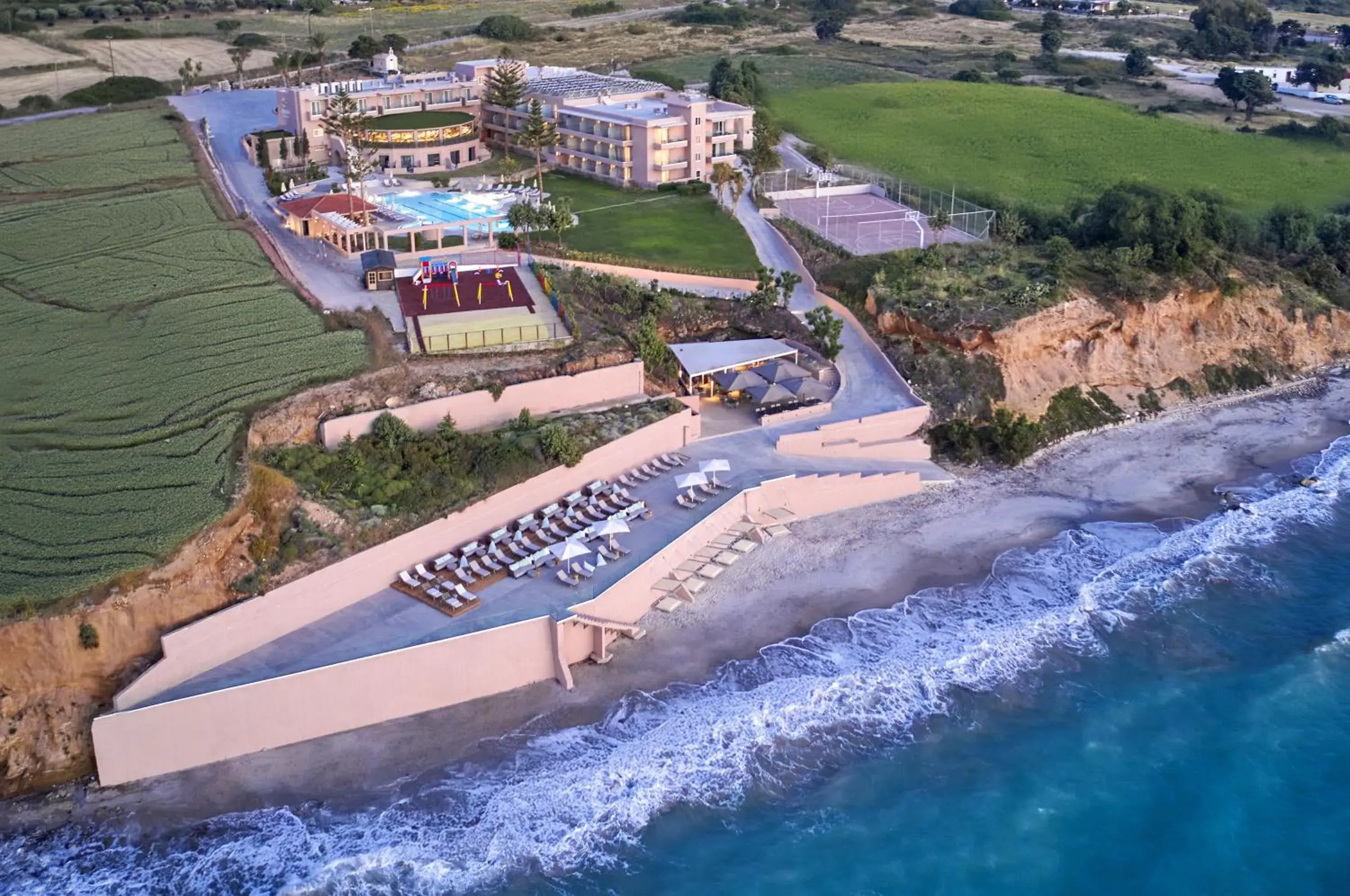 Bird's eye view in Ammos Luxury Resort Bird's eye view in Ammos Luxury Resort