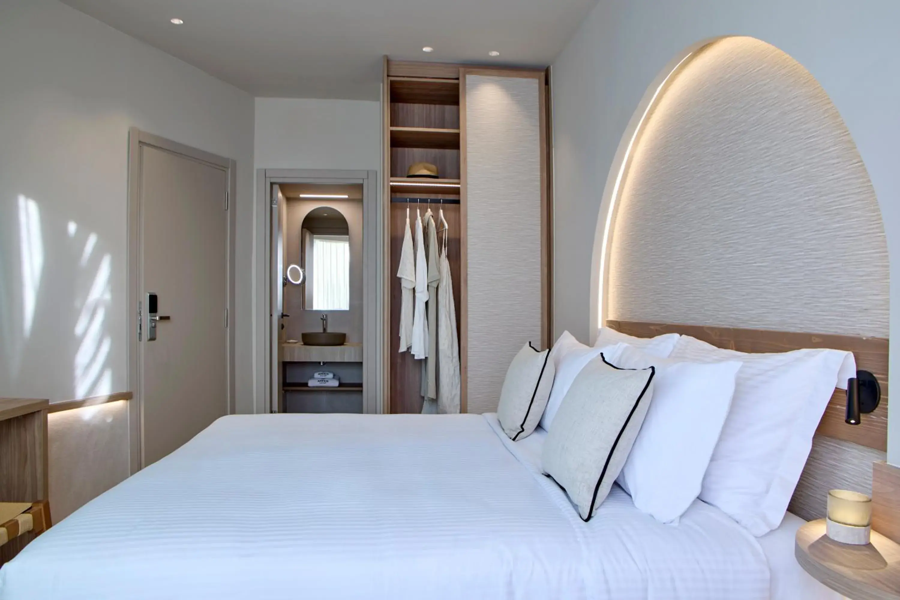 Bed in Ammos Luxury Resort Bed in Ammos Luxury Resort