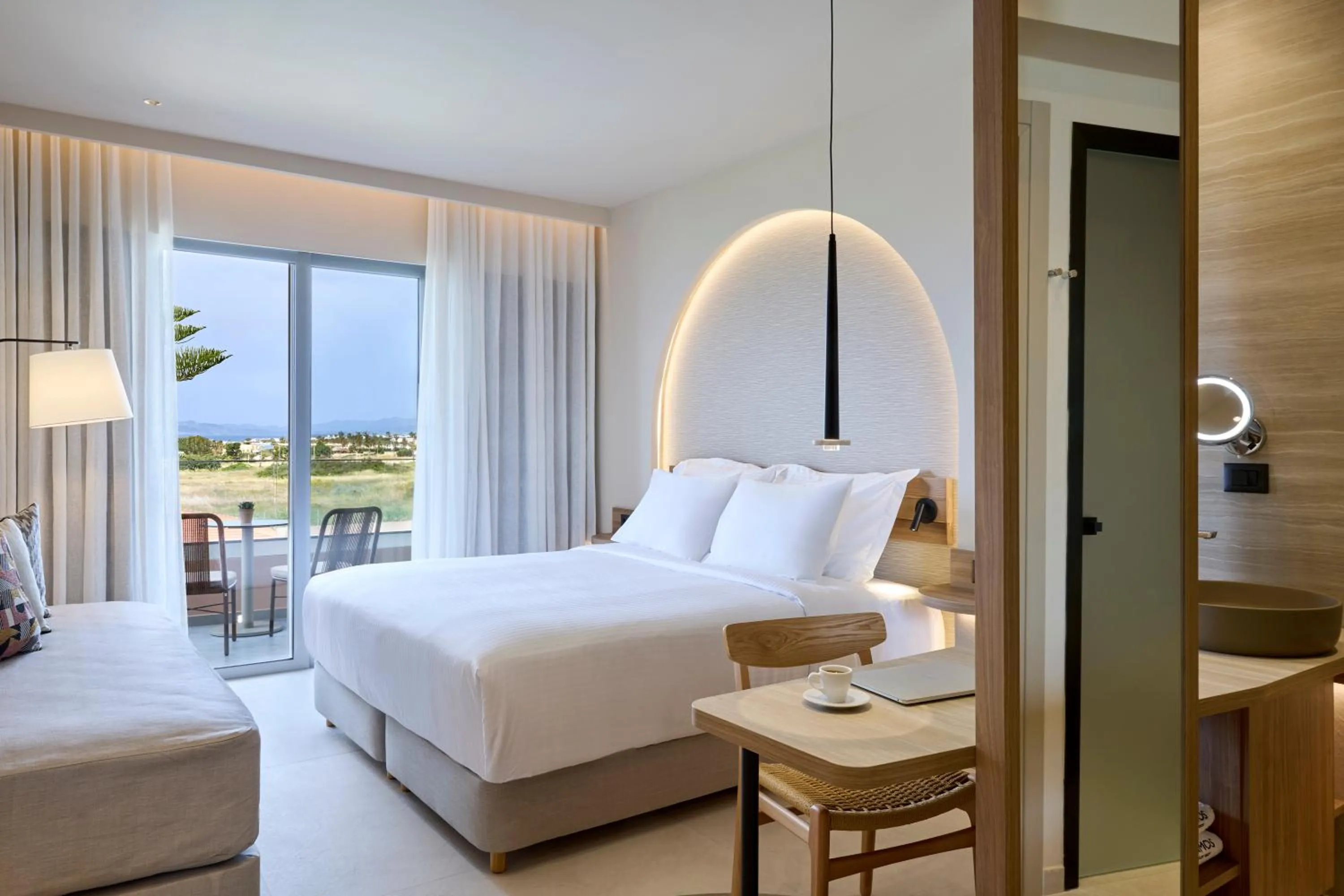 Bed in Ammos Luxury Resort