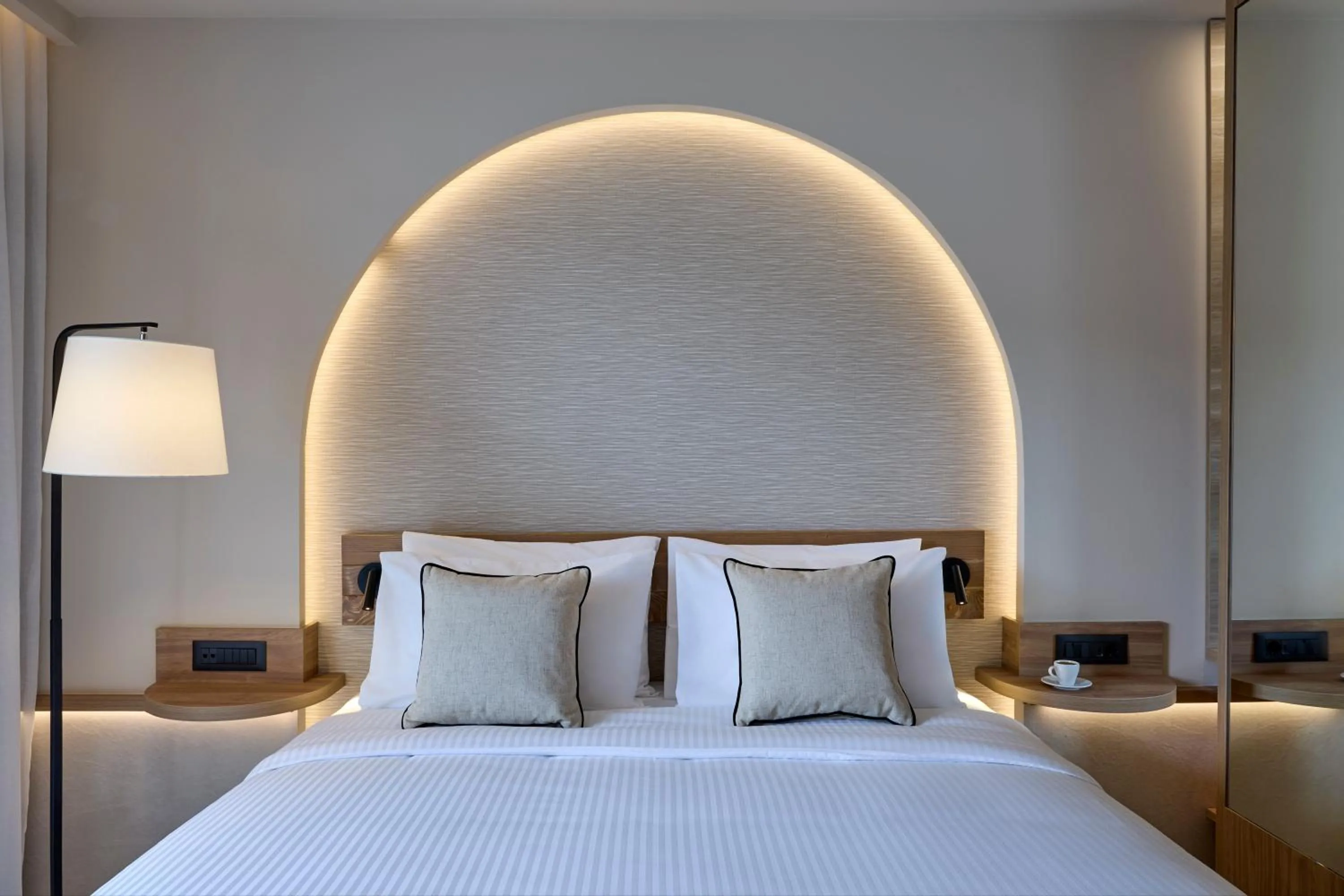 Bed in Ammos Luxury Resort