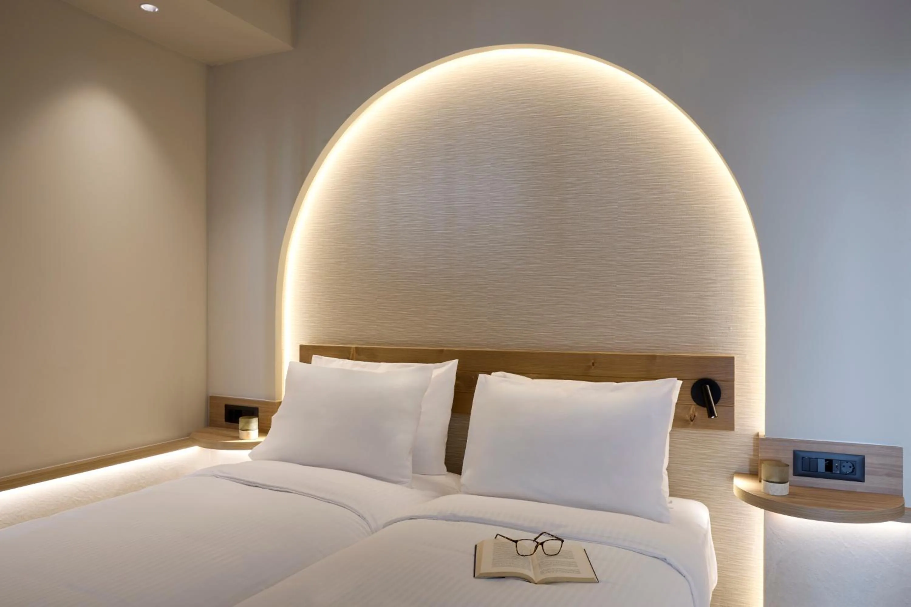 Bed in Ammos Luxury Resort