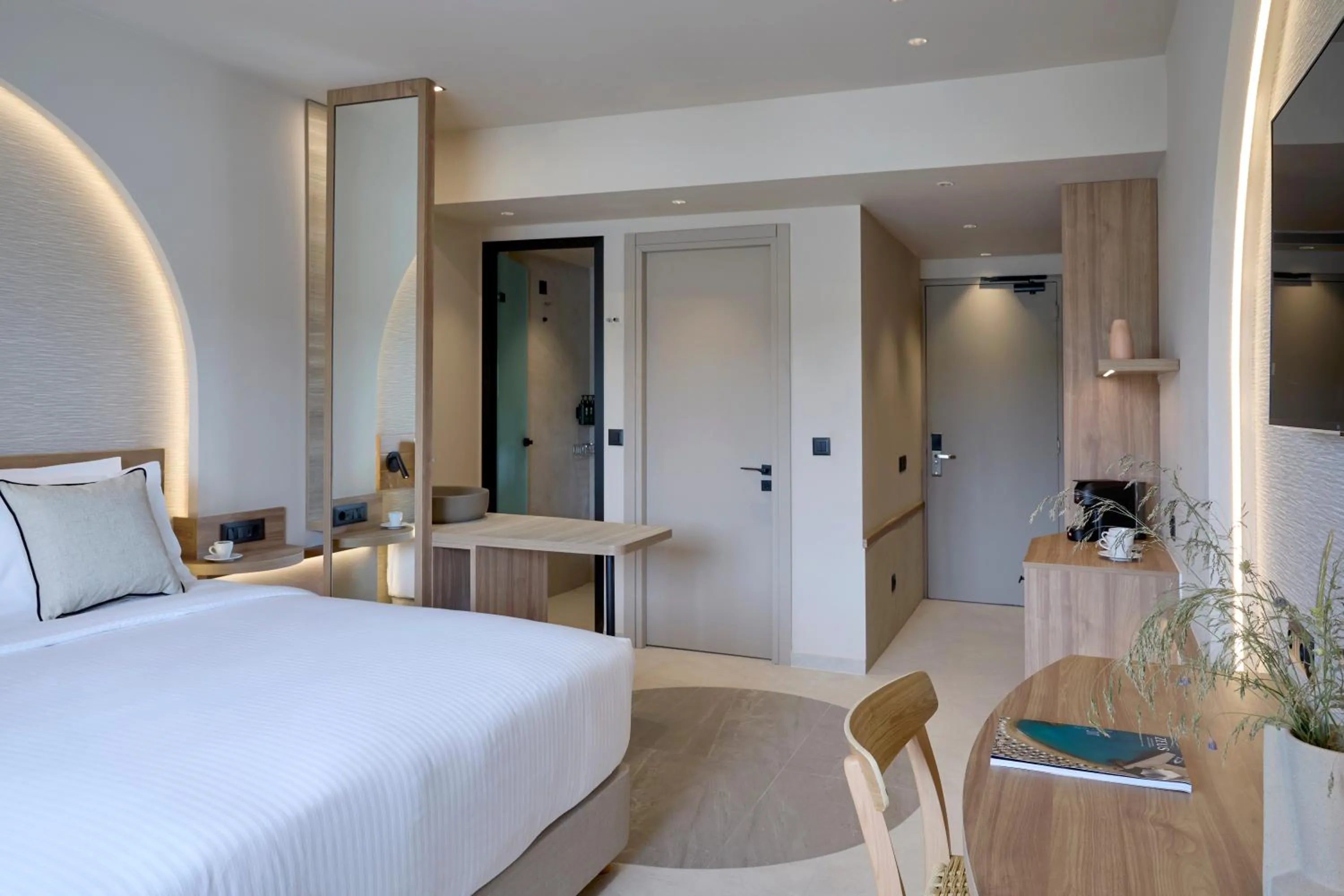 Bed in Ammos Luxury Resort