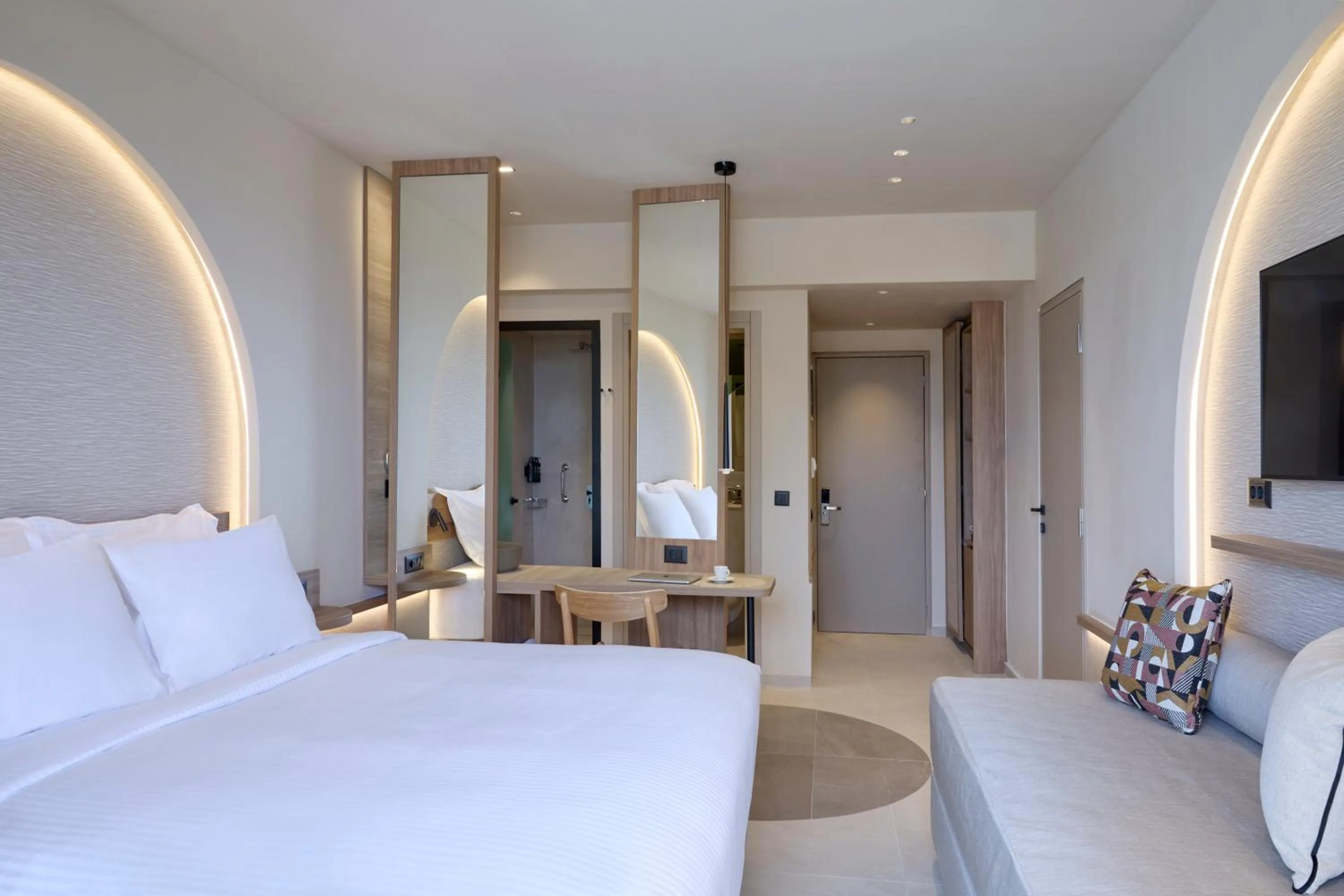 Bed in Ammos Luxury Resort