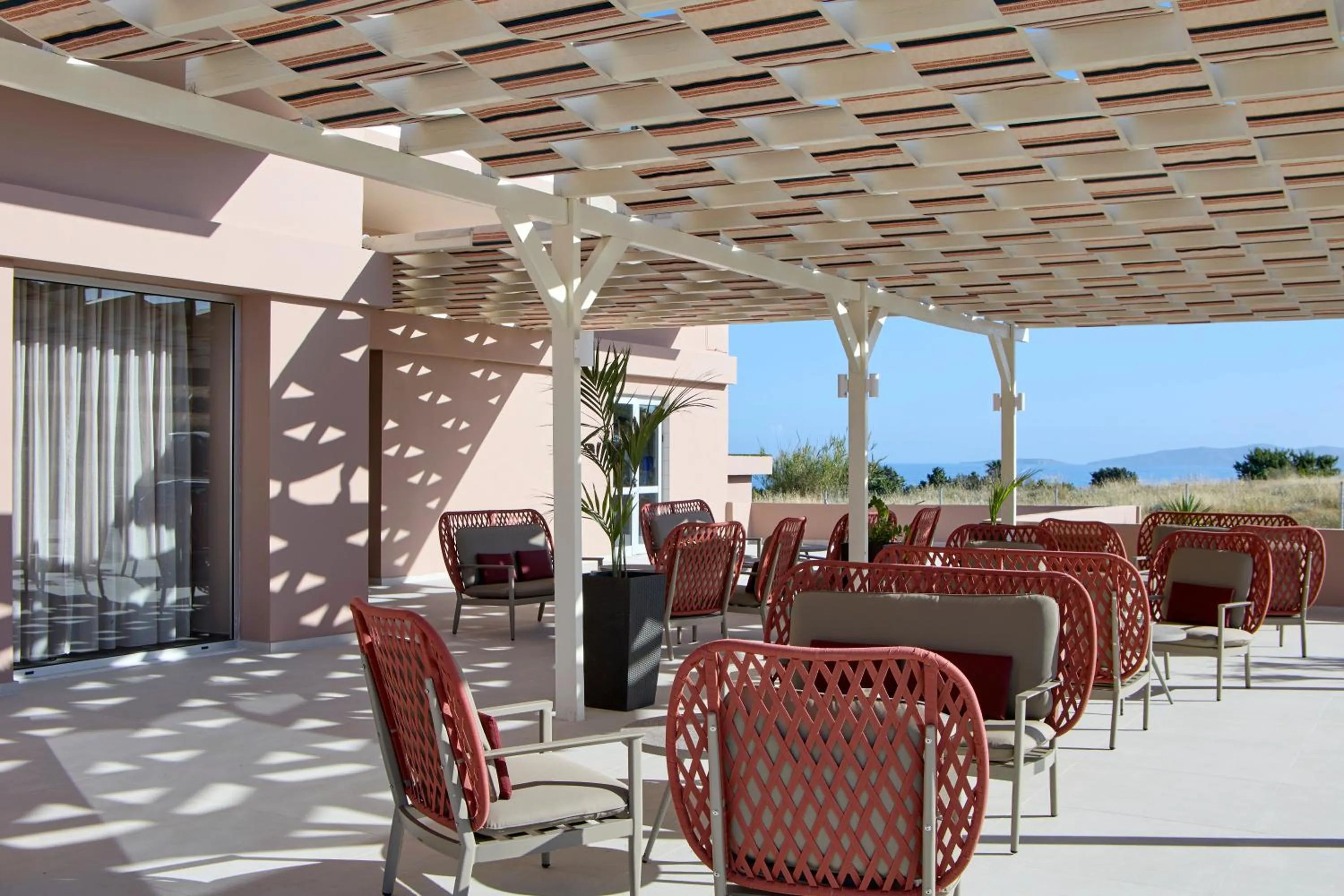 Seating area in Ammos Luxury Resort