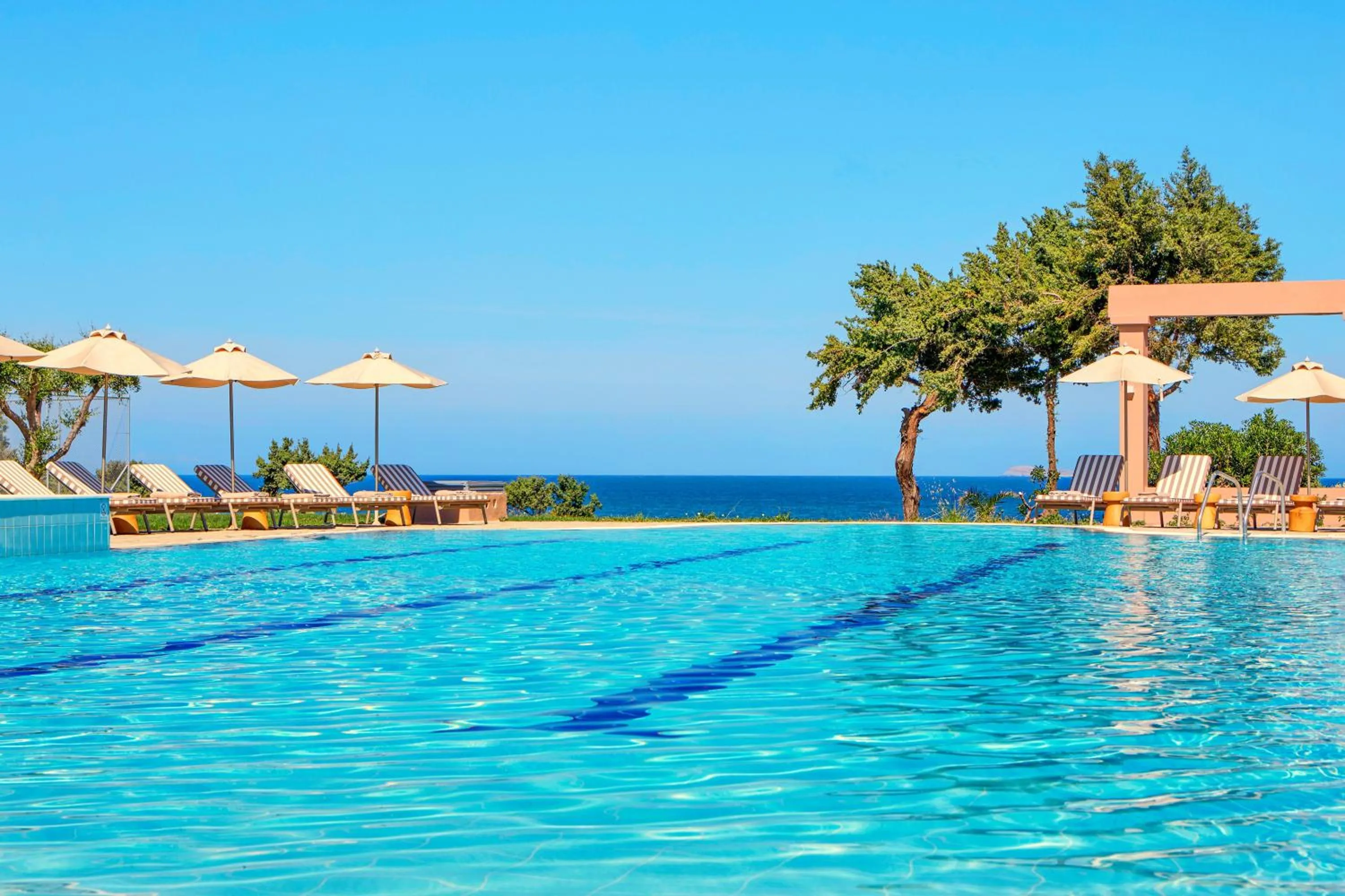 Pool view in Zeus Kos Beach