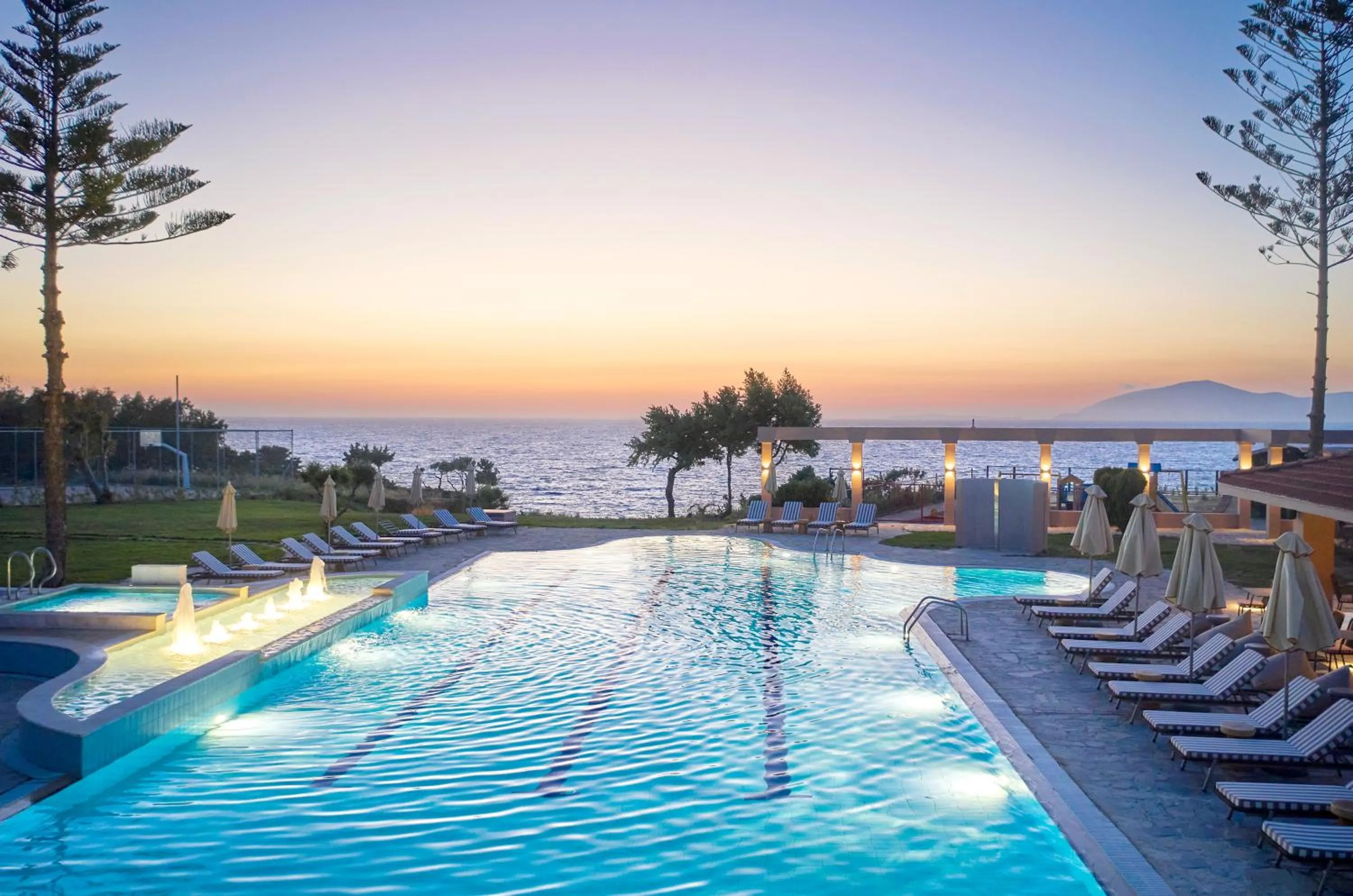 Pool view in Ammos Luxury Resort