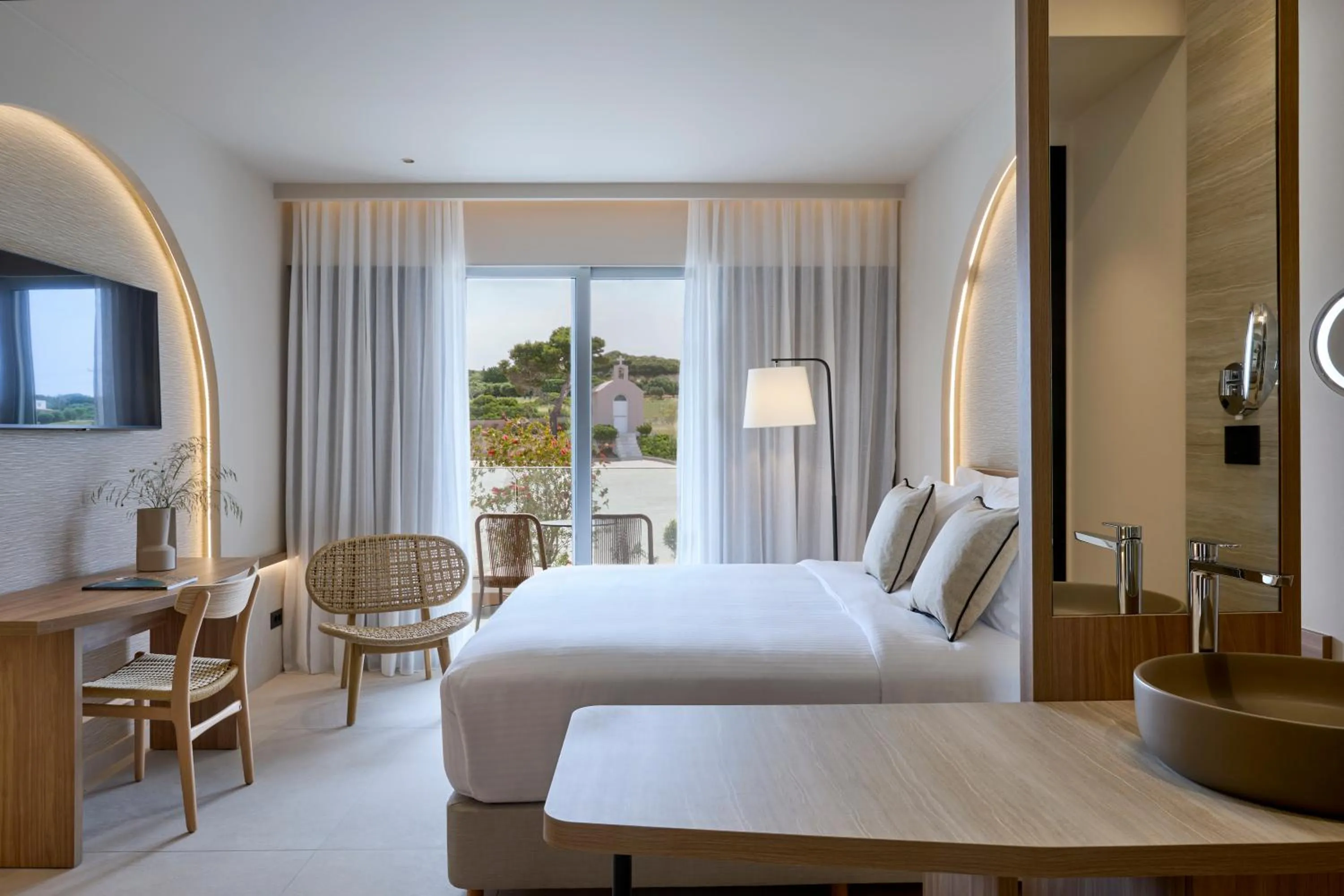 Bedroom, Bed in Ammos Luxury Resort