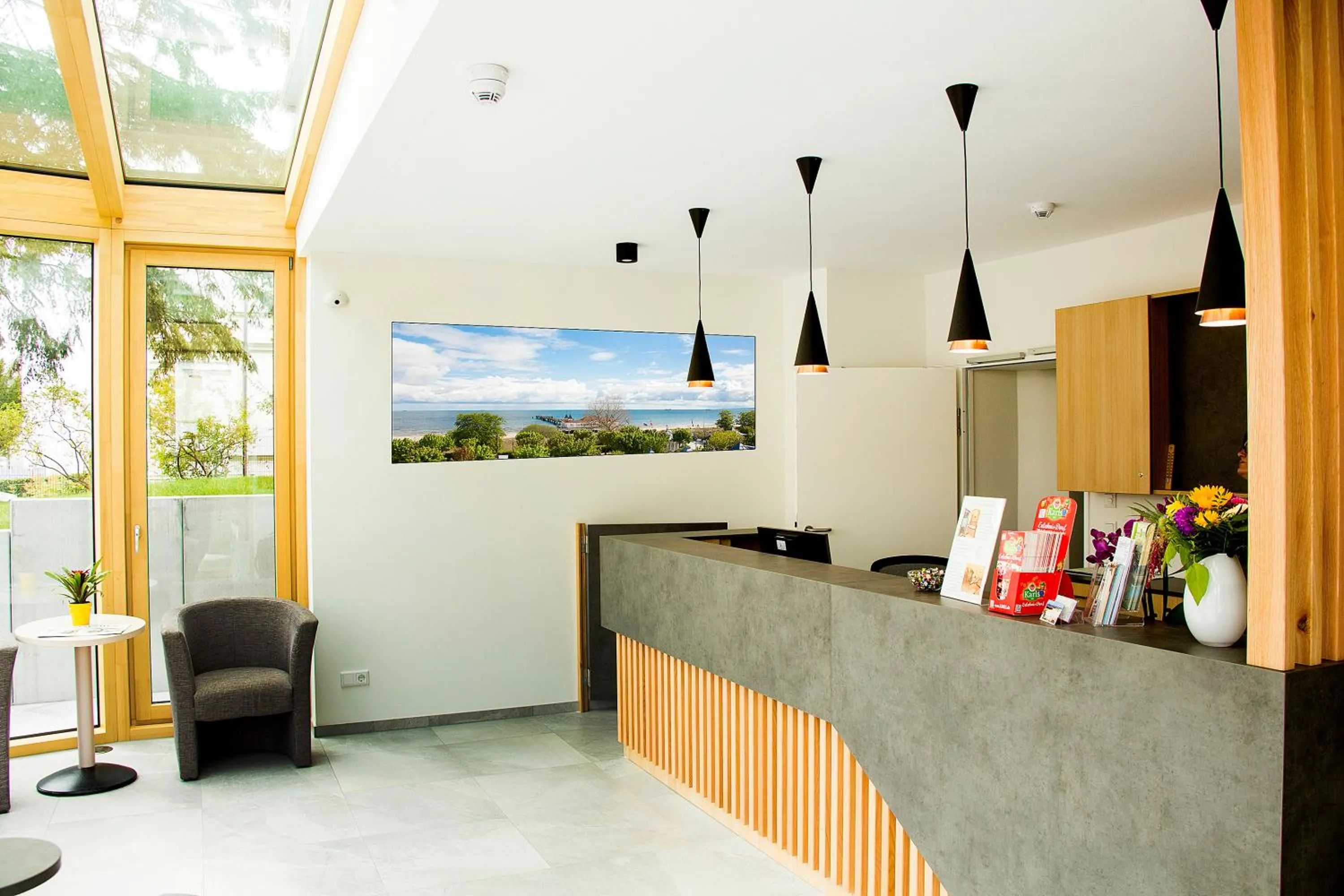 Lobby or reception in Hotel Garni Sonne