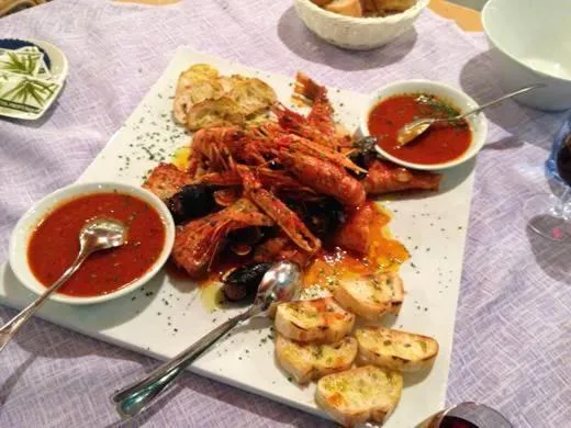 Food in Hotel Marina