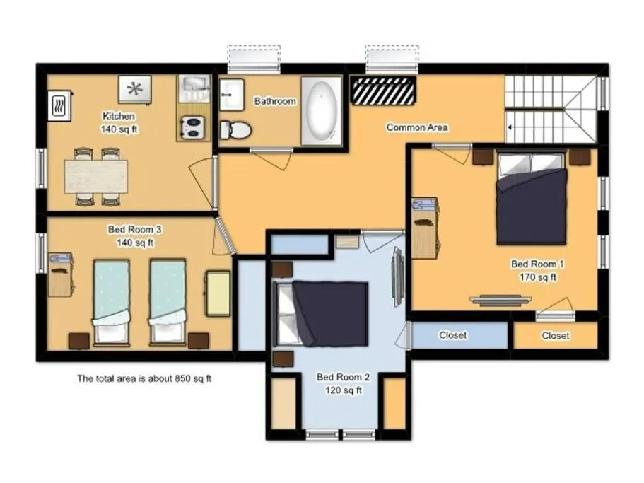 Floor plan in Apartments in Salem