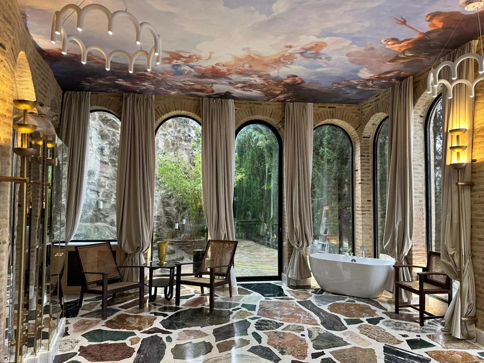 Patio in Castle in Old Town