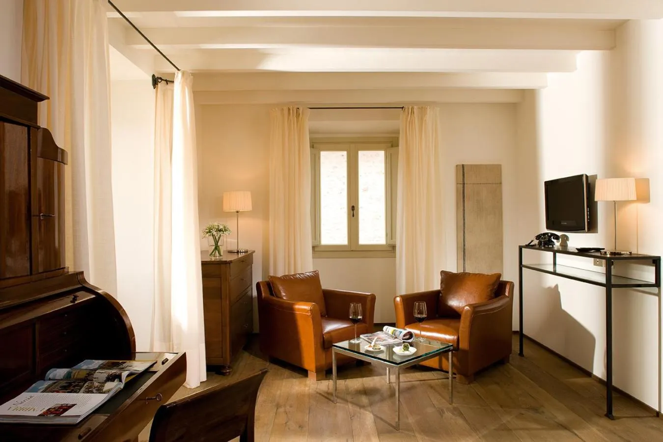 Living room in Relais & Chateaux Palazzo Seneca