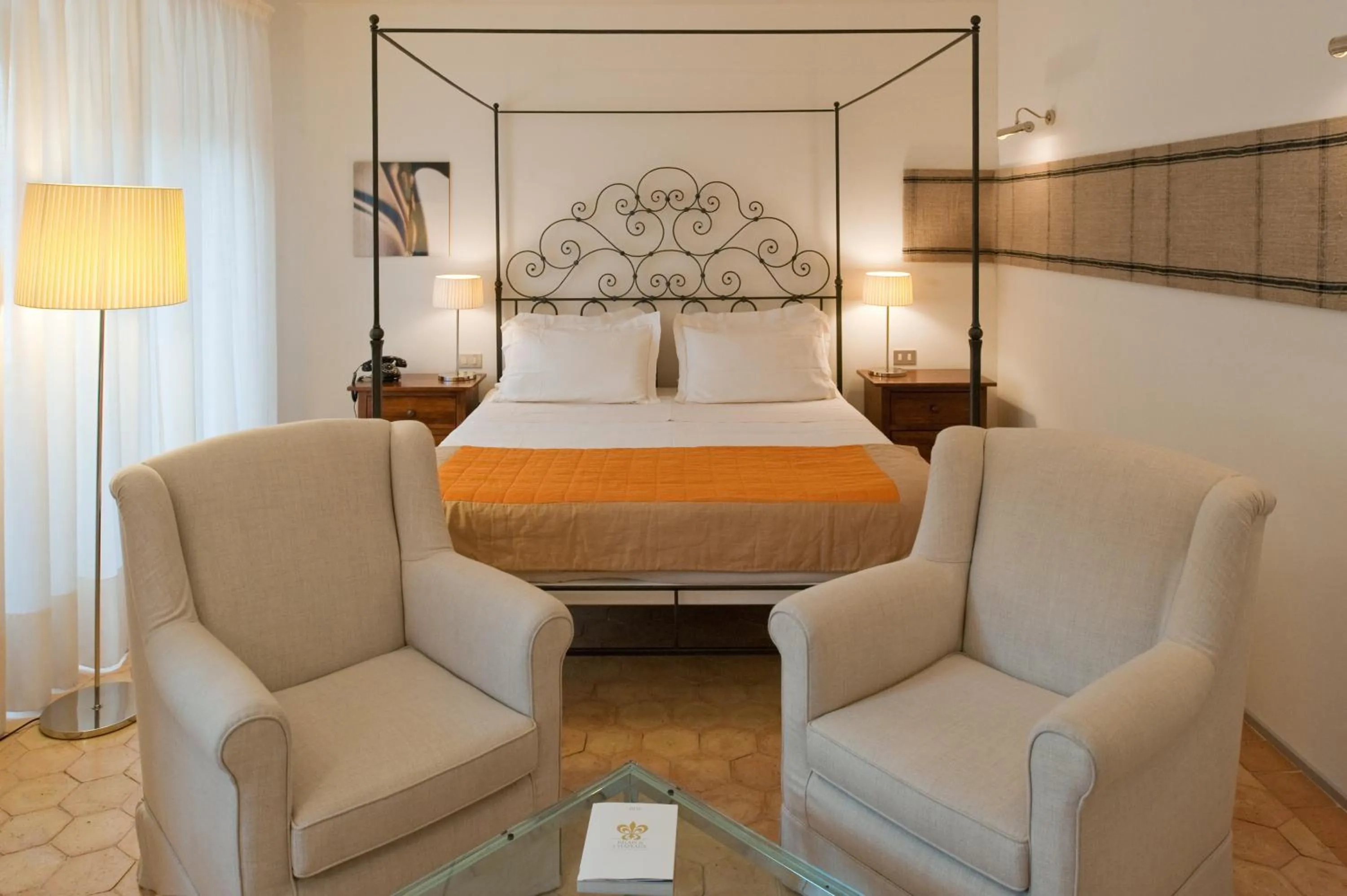 Photo of the whole room, Bed in Relais & Chateaux Palazzo Seneca