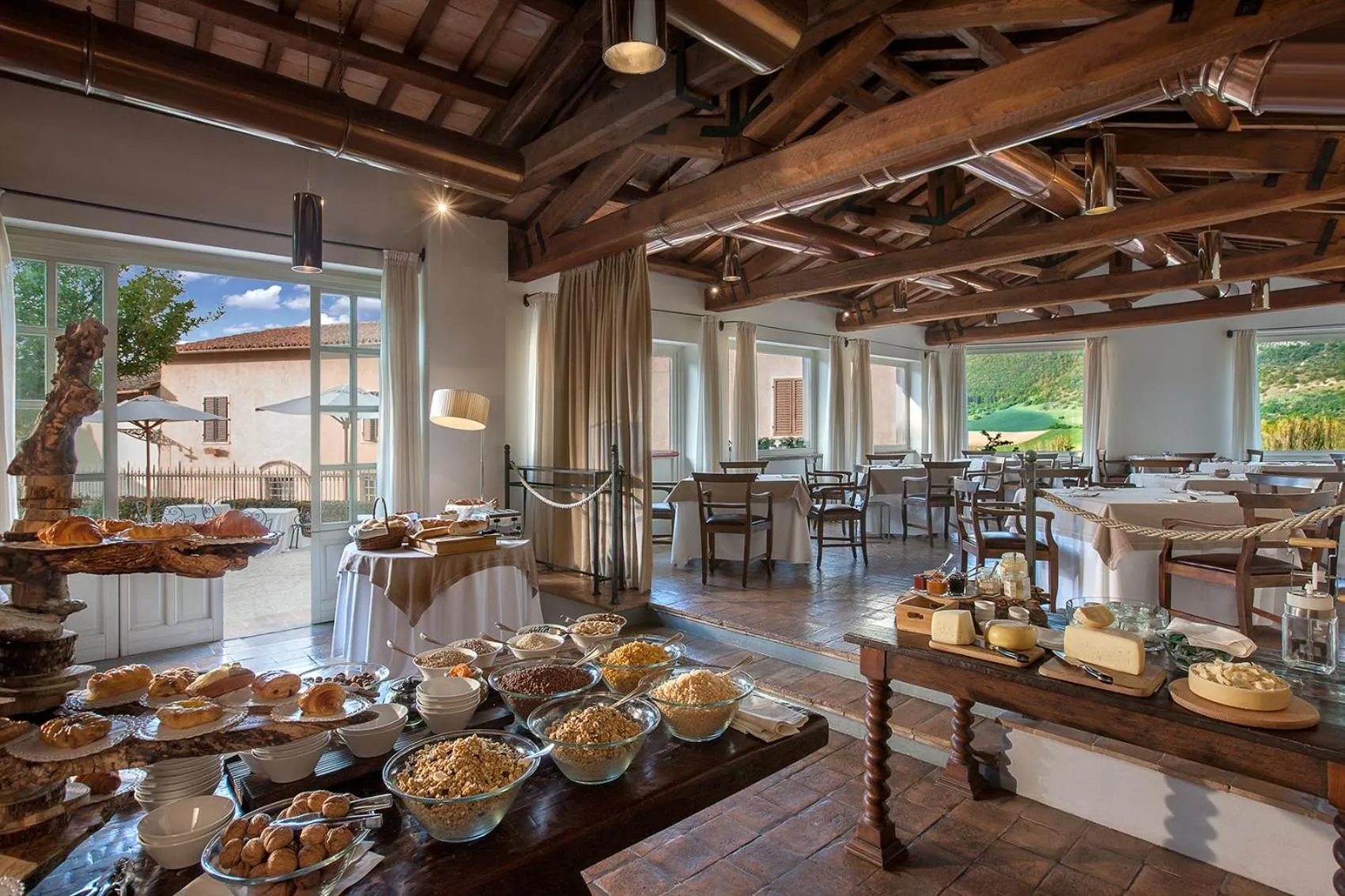 Continental breakfast in Relais & Chateaux Palazzo Seneca