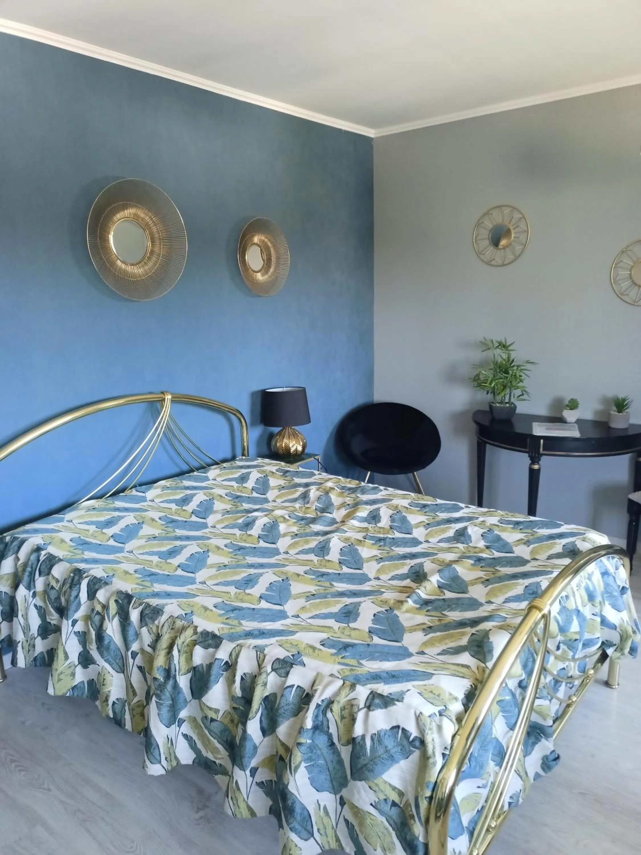 Bed in studios les Hortensias