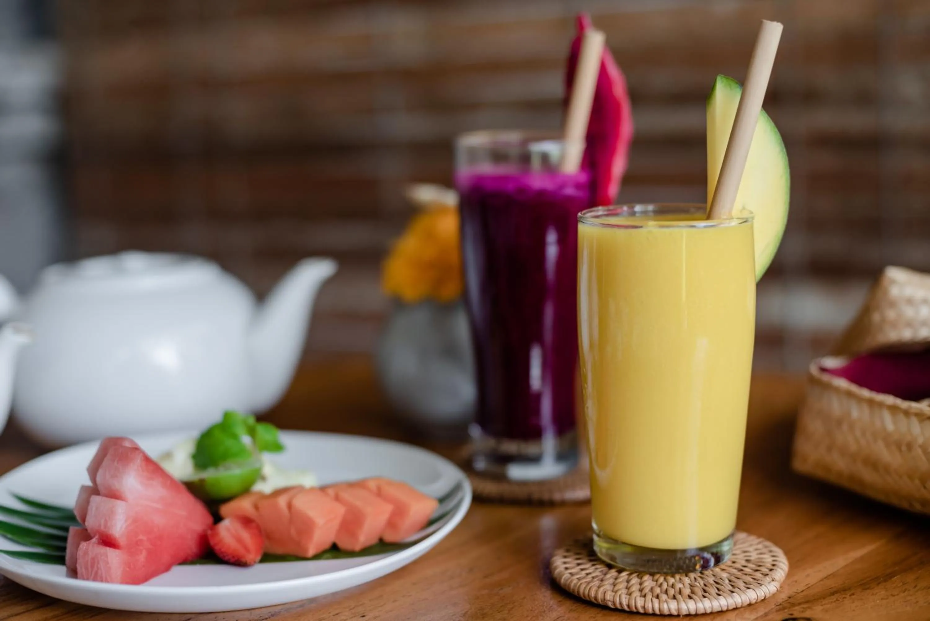 Food and drinks in Santosha Villas & Spa