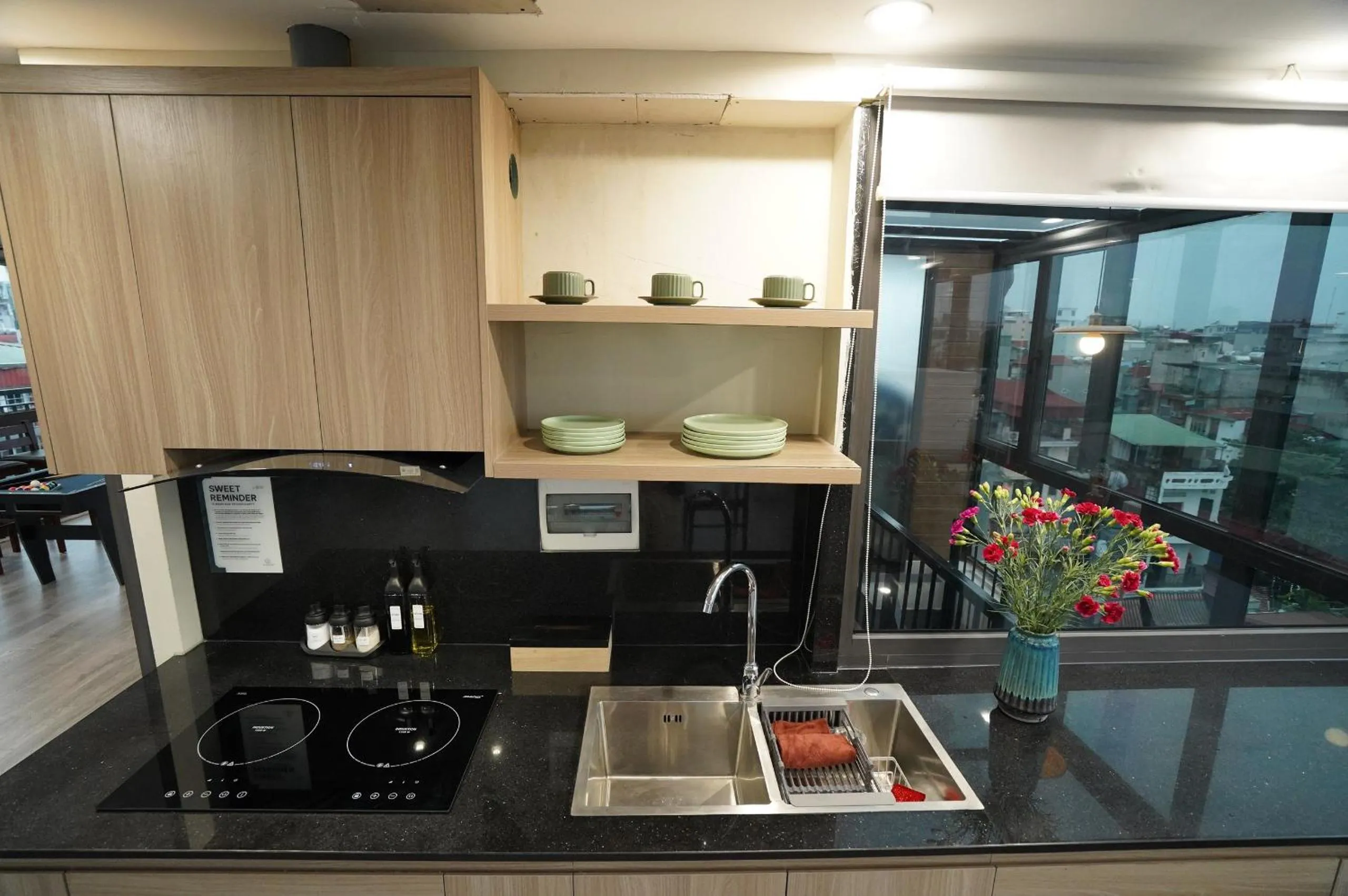 Kitchen or kitchenette in An Nguyen Boutique Hotel