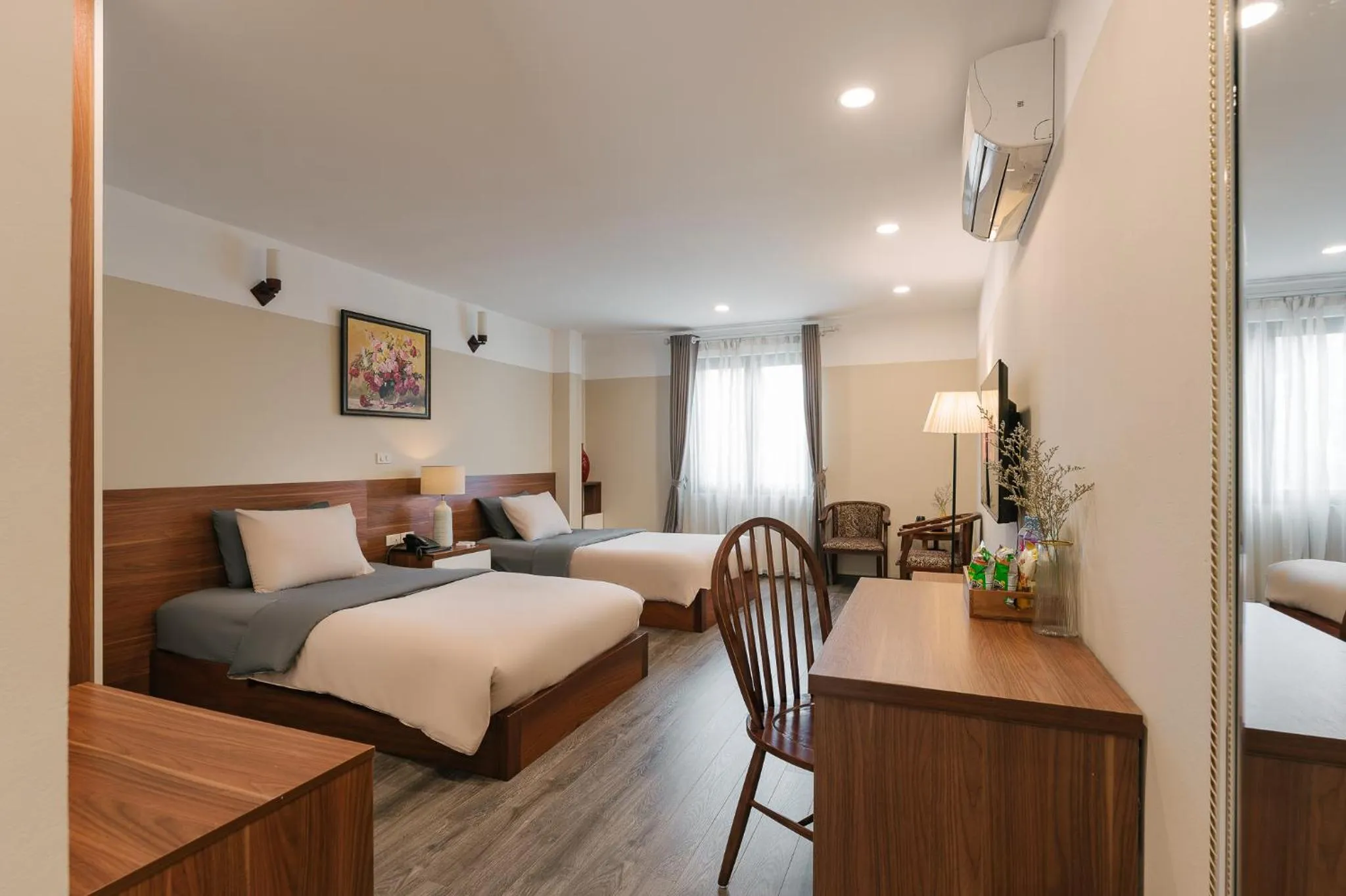 Bed in An Nguyen Boutique Hotel