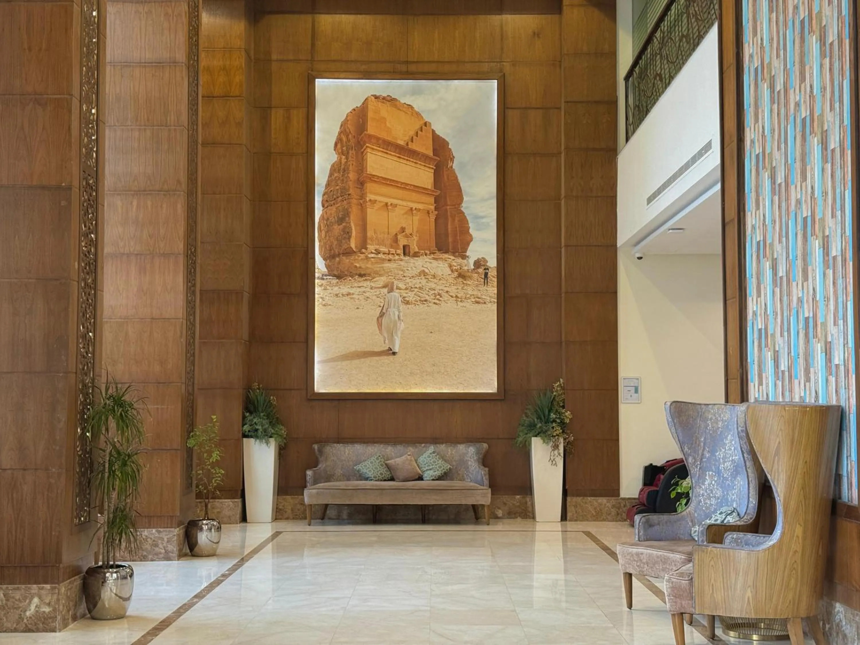 Seating area in Afraa Hotel