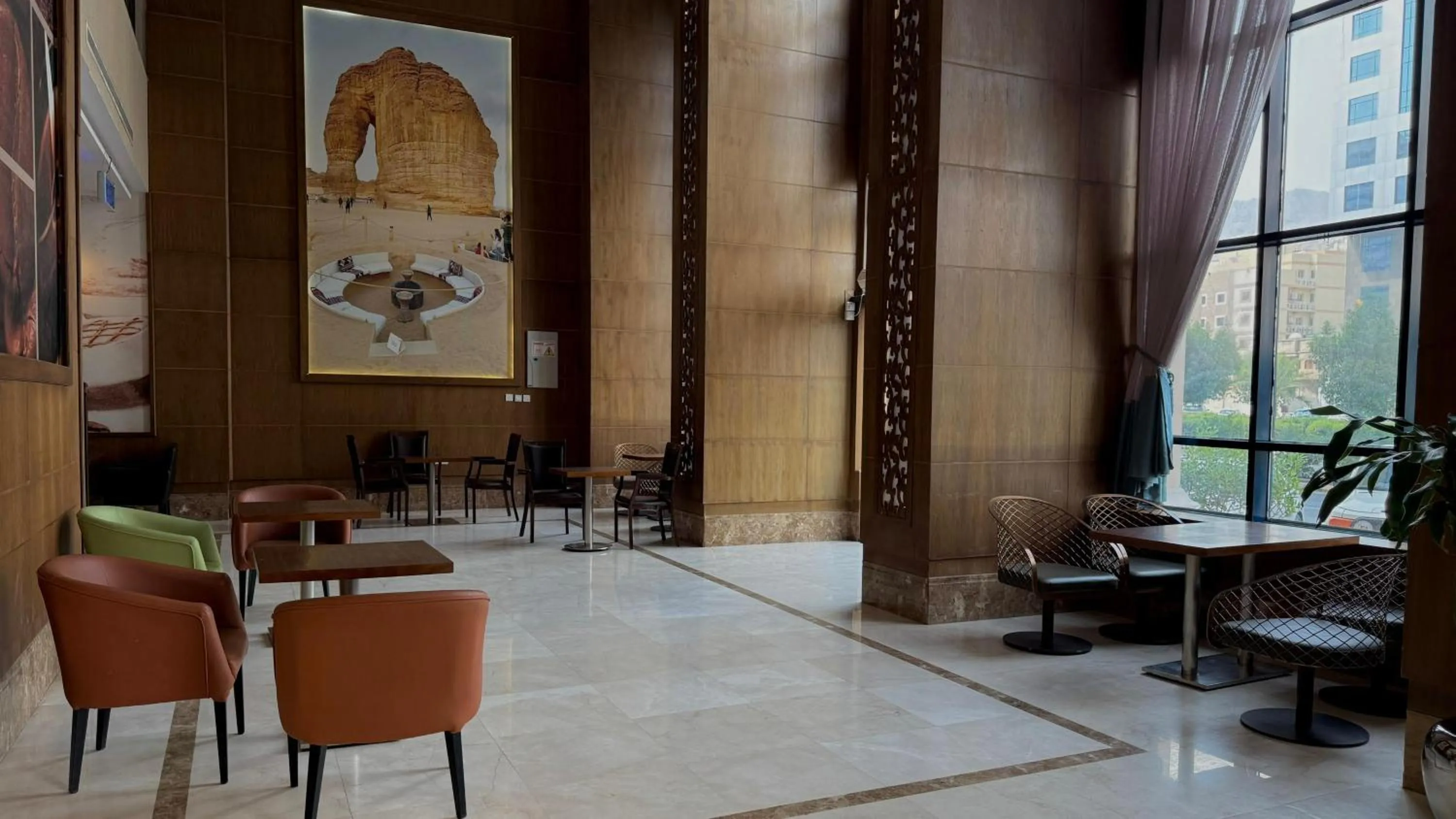 Seating area in Afraa Hotel