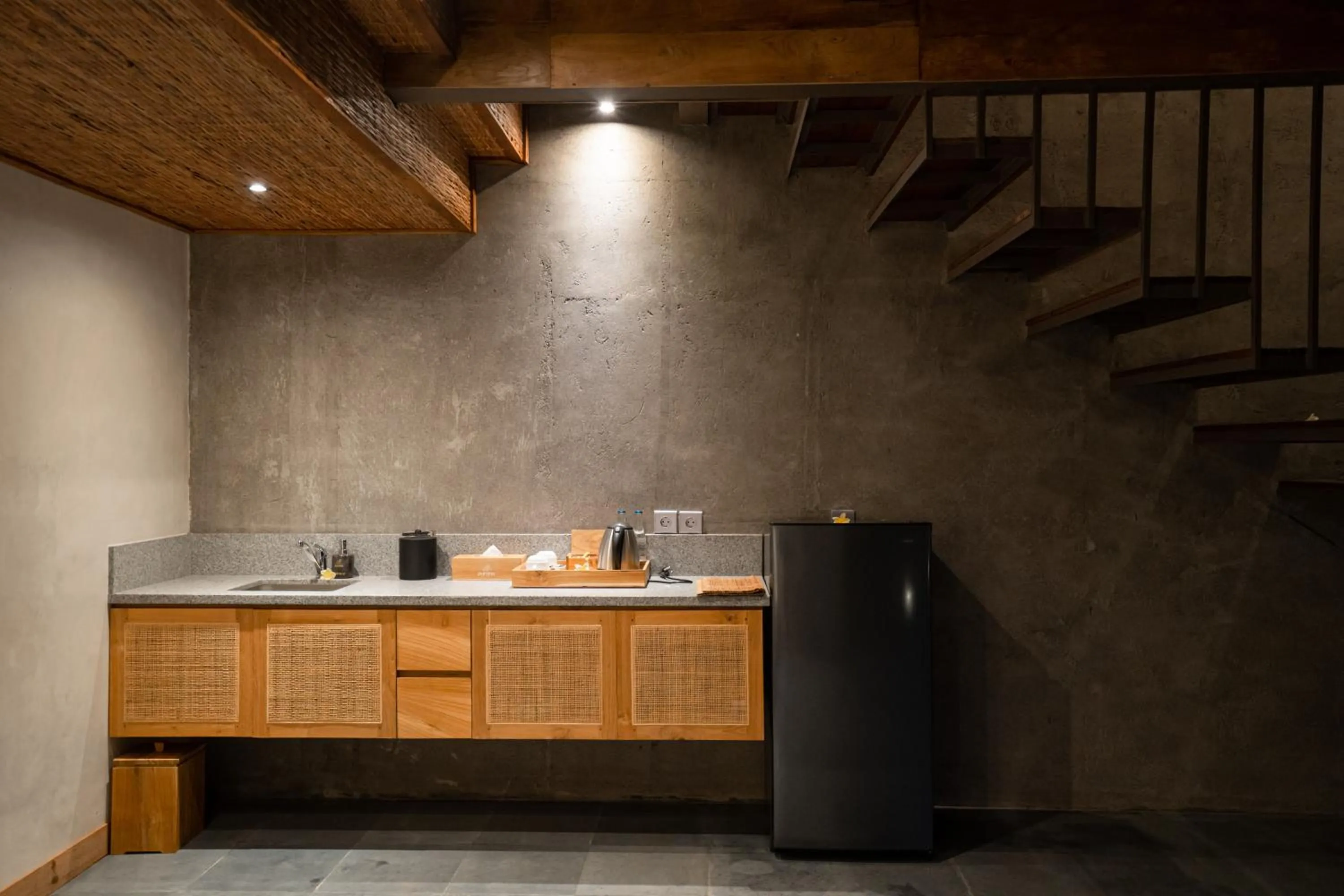 Kitchen or kitchenette in Purana Boutique Resort