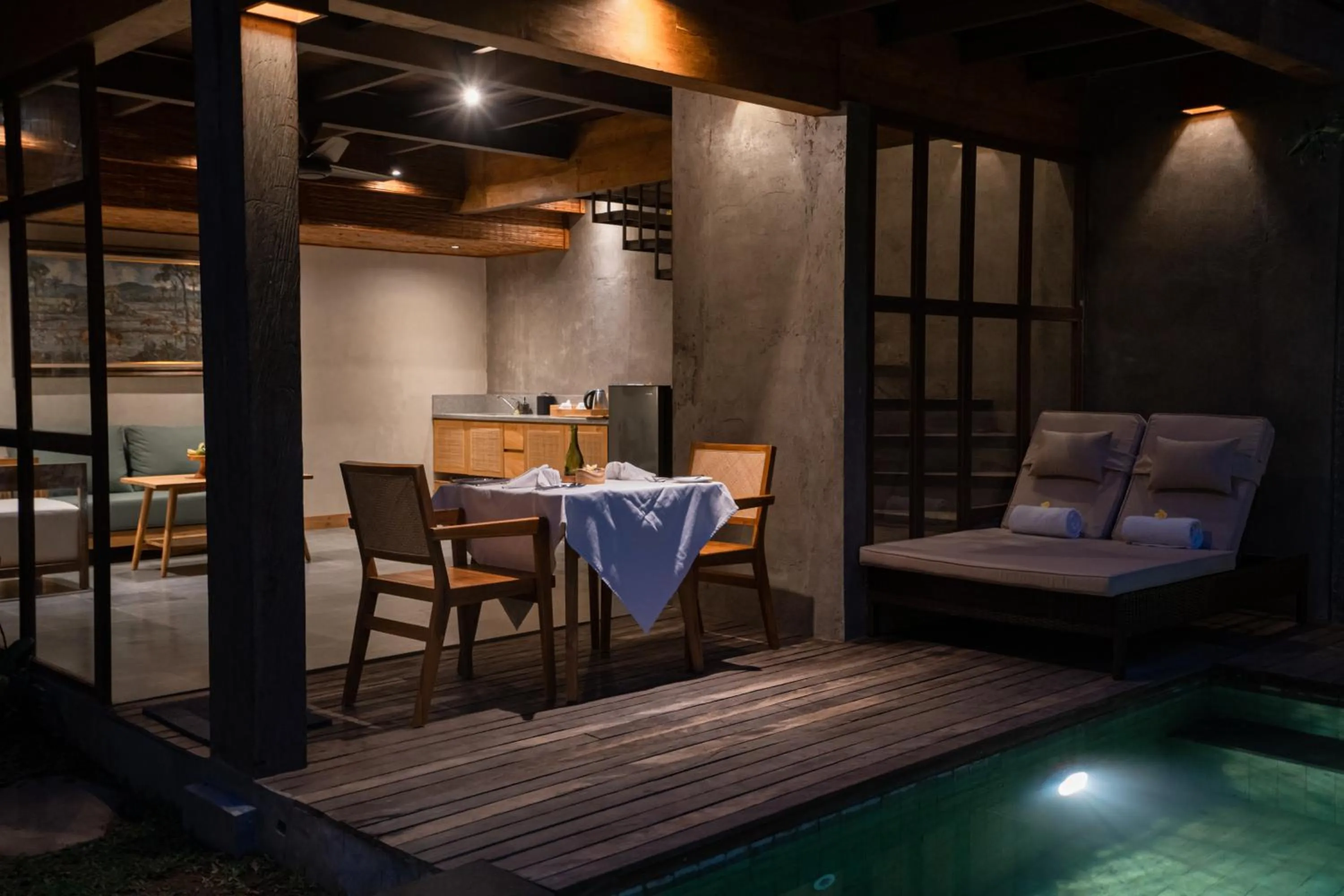 Dining area in Purana Boutique Resort