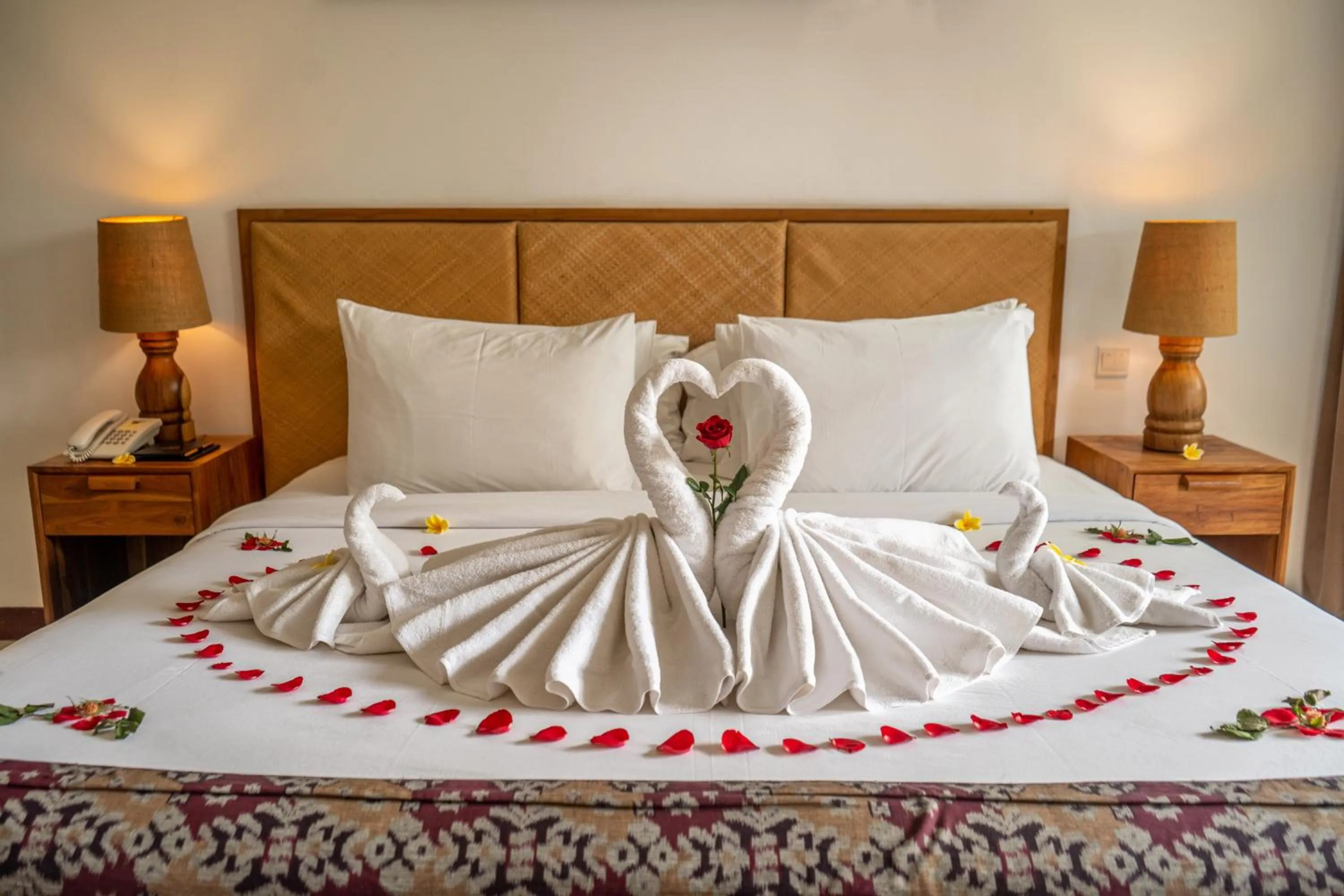 Bed in Purana Boutique Resort
