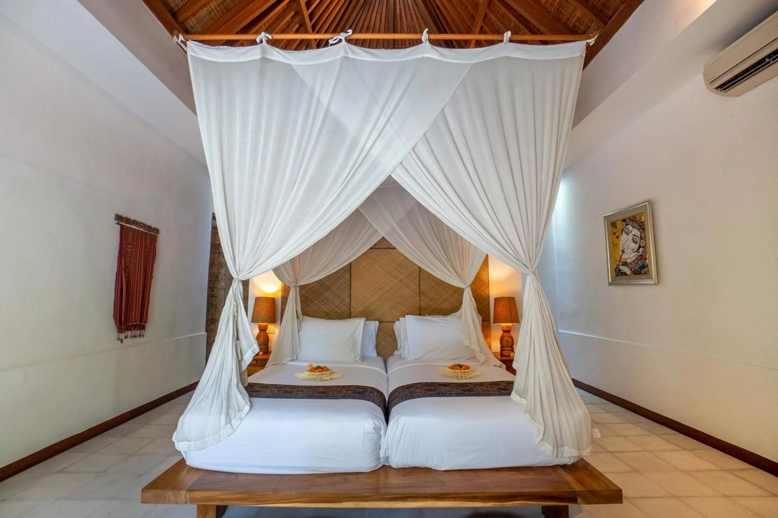 Bed in Purana Boutique Resort