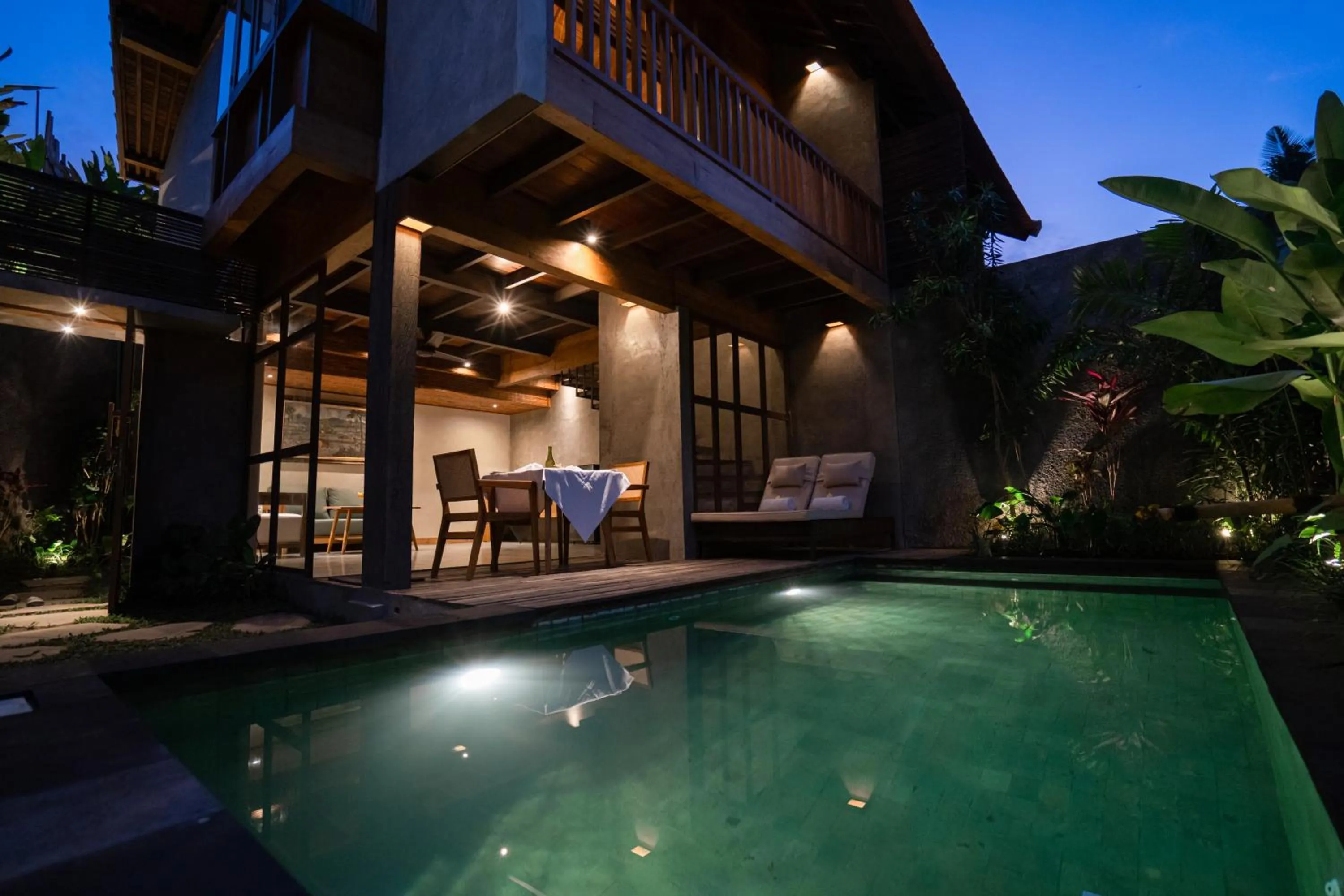 Pool view in Purana Boutique Resort